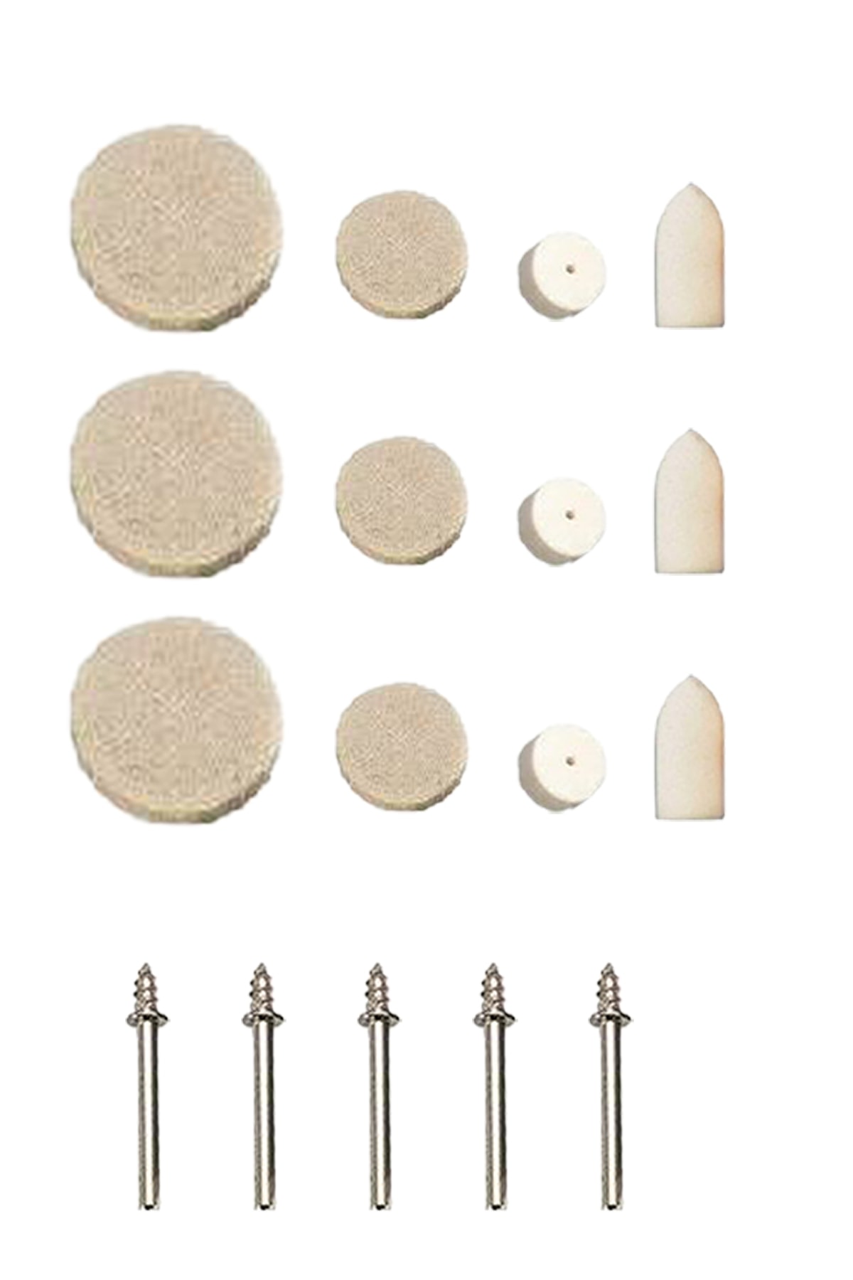 Dremel Vb. Uyumlu 17 Parça Keçe Mandren Seti