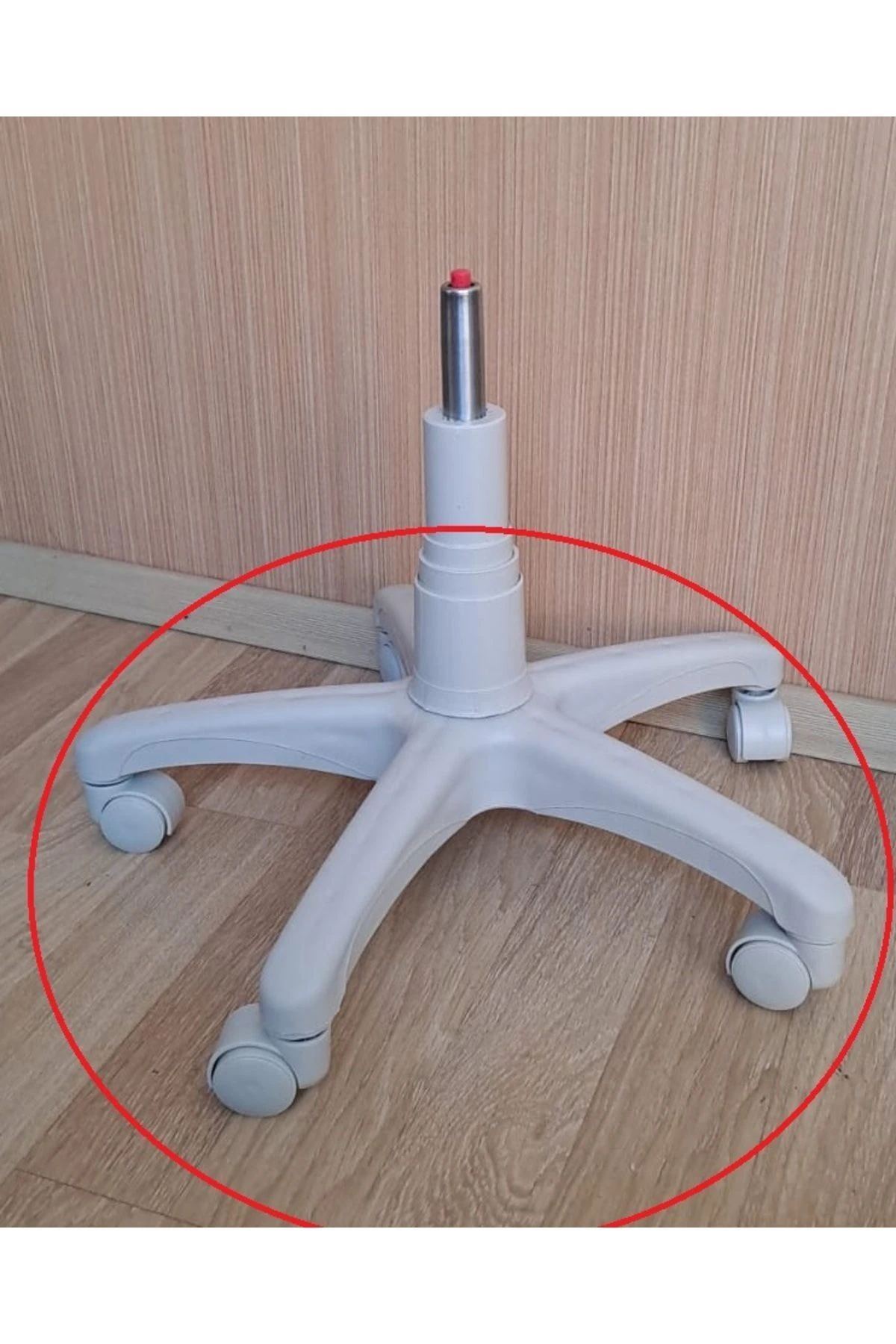 ofis müdür çalışma koltukları için Tekerlek ve yıldız ayak seti üniversal krem beyaz açık gri