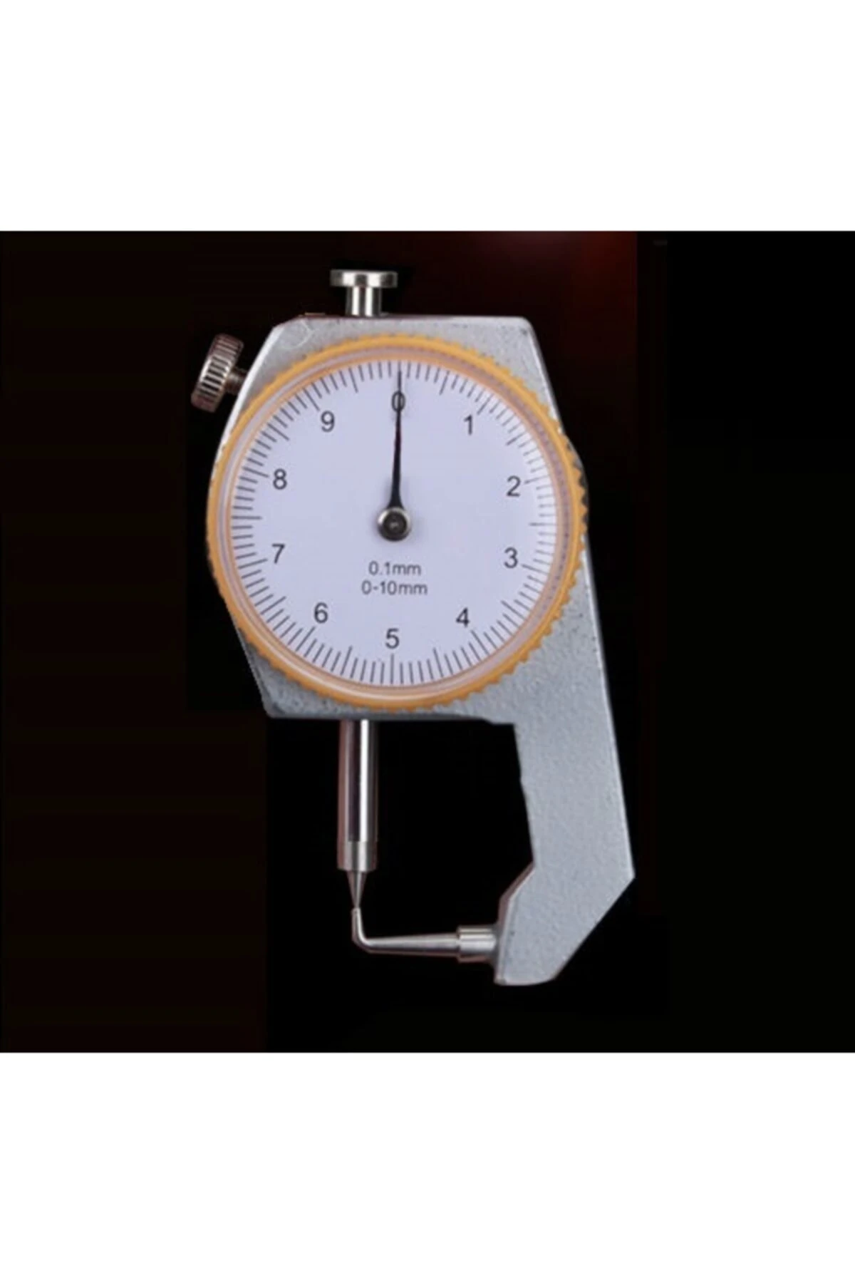 Kalınlık Ölçer Mikrometre Kumpas 0,1mm Hassas Kompratör Metal Profil Ölçme Saat Laboratuvar Ekipmanı