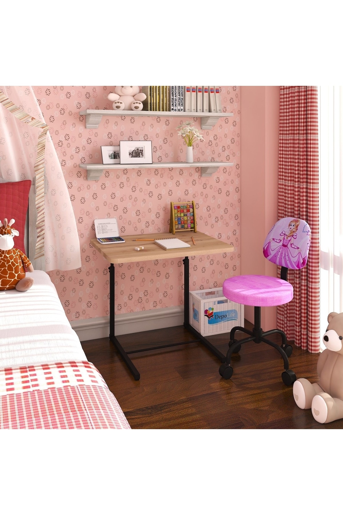 Çocuk Koltuğu Ana Okulu Ilk Okul Pembe Derç Çalıma Faliyet Sindirella