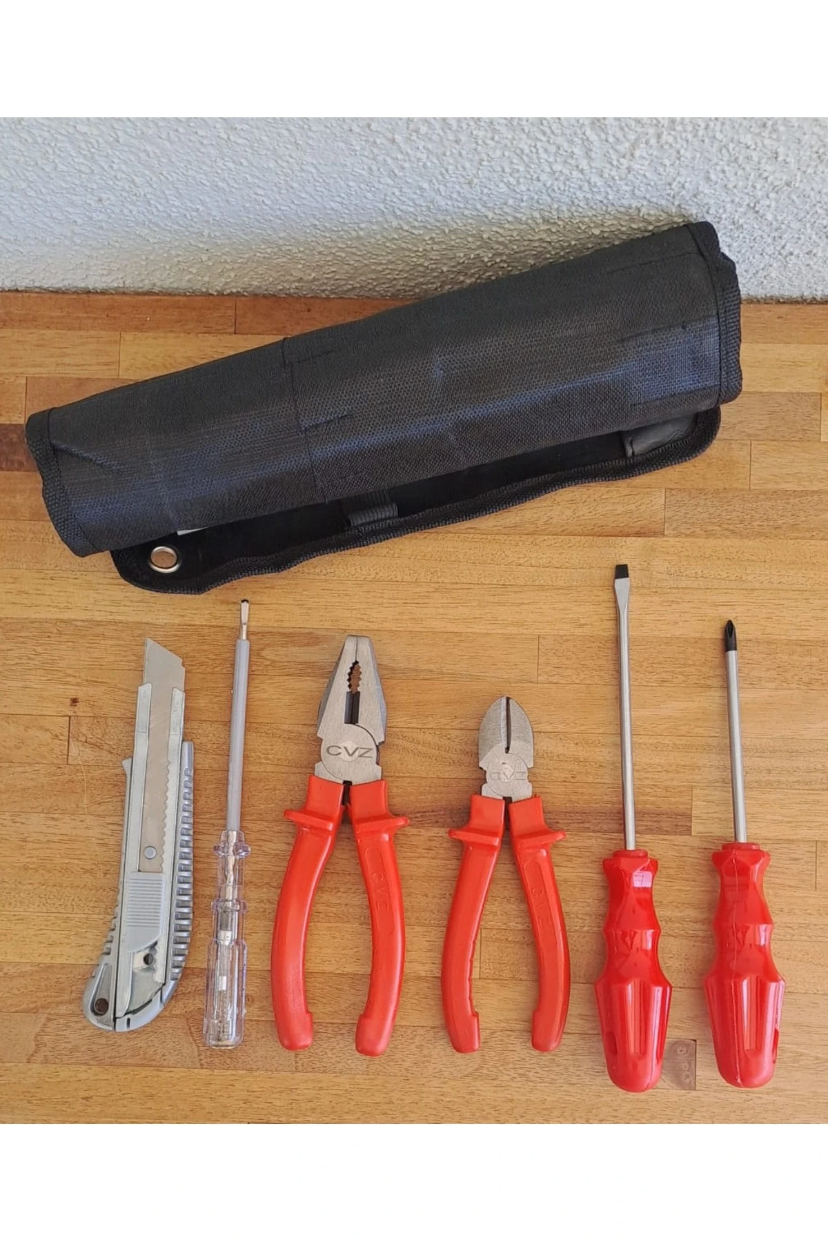 Pense Yan Keski Tornavida Seti Manyetik 2li Tornavida Kontrol Kalemi Falçata Takımı Izoleli 7 parça