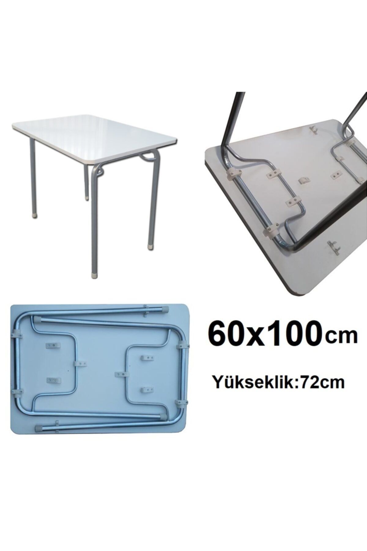 Balkon Mutfak Piknik Ders Çalışma Masası 60 x100 cm