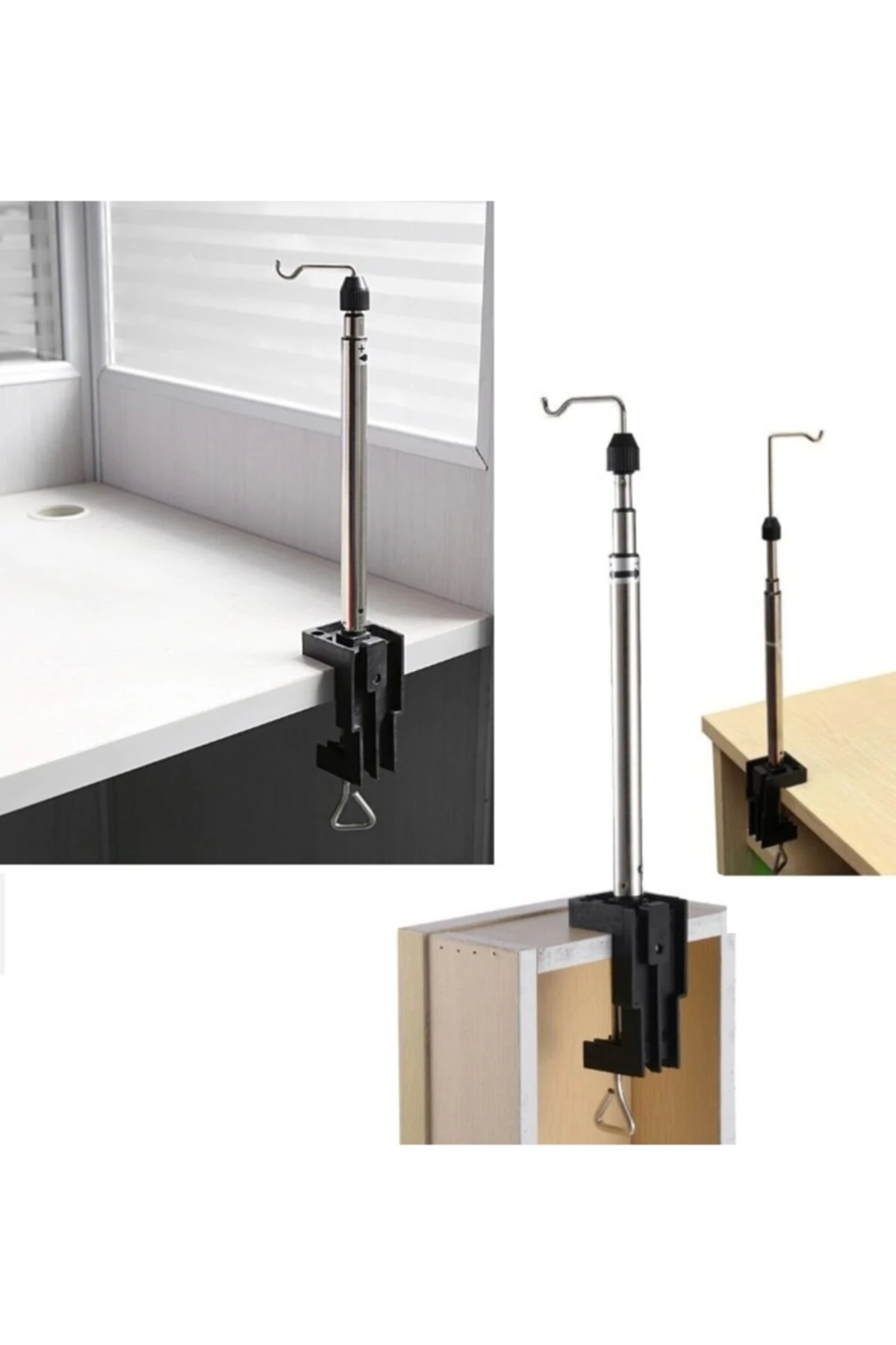 Dremel Benzeri Mini Taşlama Makinası Için Masa Asma Aparatı Spiral Uzatma Hortum Seti