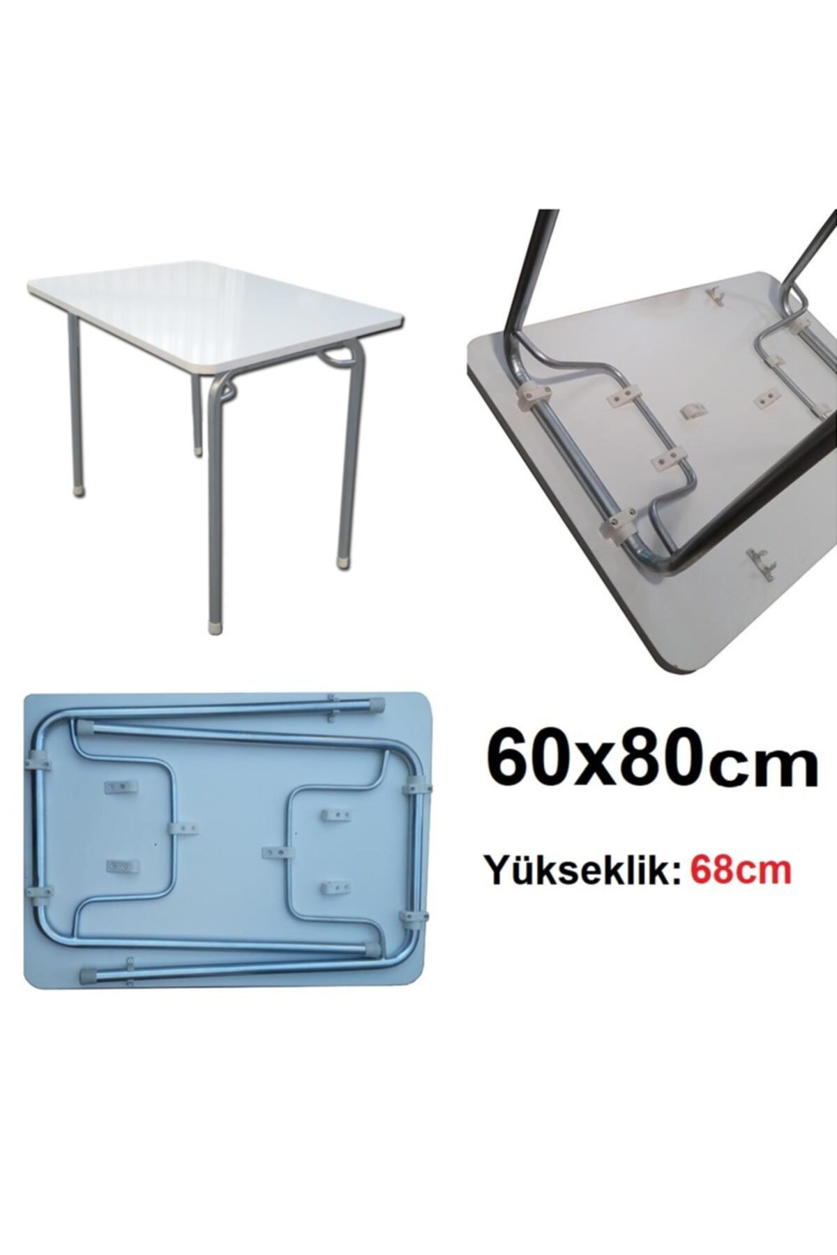 Balkon Mutfak Piknik Ders Çalışma Masası 60x80 cm