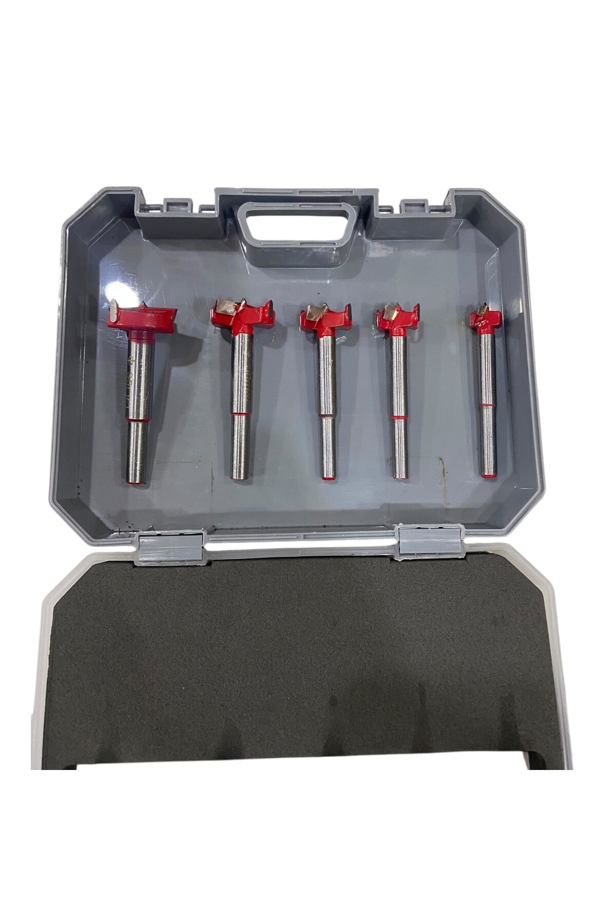 5 Parça Menteşe Yeri Mumluk Açma Freze Matkap Uç Kutulu 15 20 25 30 35 Mm Menteşe Açma Panç