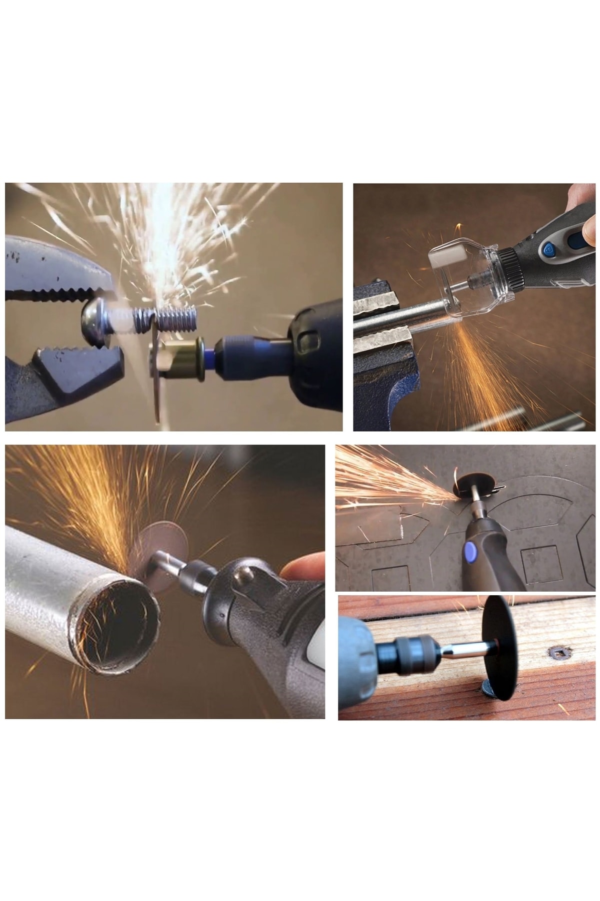 Dremel Proxxon Benzeri Gravür Makineleri Için Metal Kesme Fiber Disk Seti 32mm 10'lu Paket