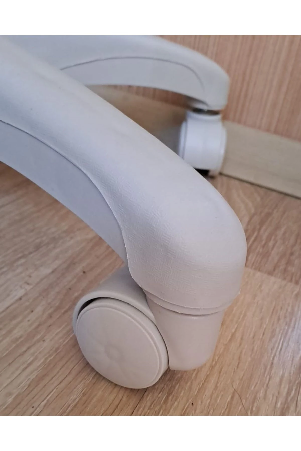 ofis müdür çalışma koltukları için Tekerlek ve yıldız ayak seti üniversal krem beyaz açık gri