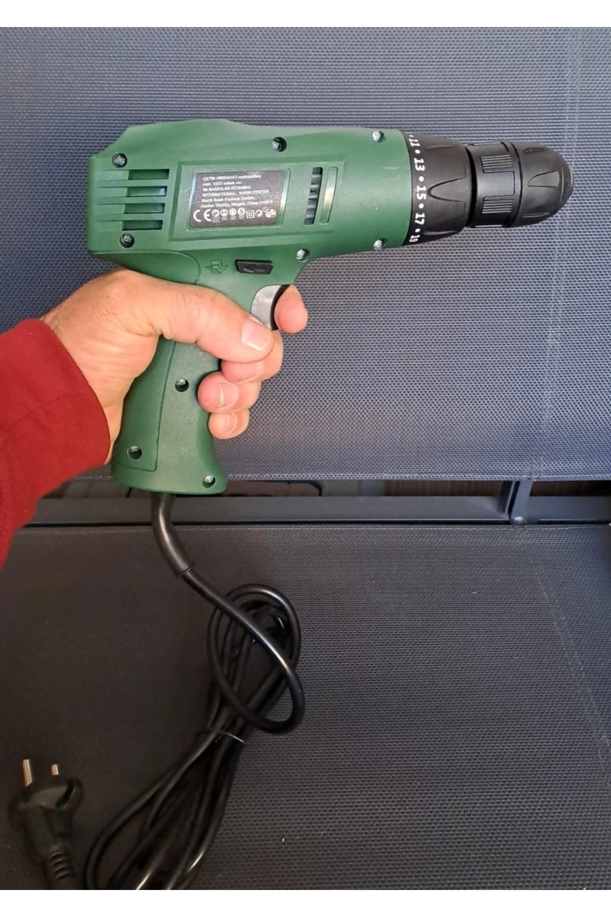 Elektrikli Kablulu Matkap tork ayarlı Ayarlı Sağ sol dönme vidalama 240w Sökme Takma 10mm Darbesiz