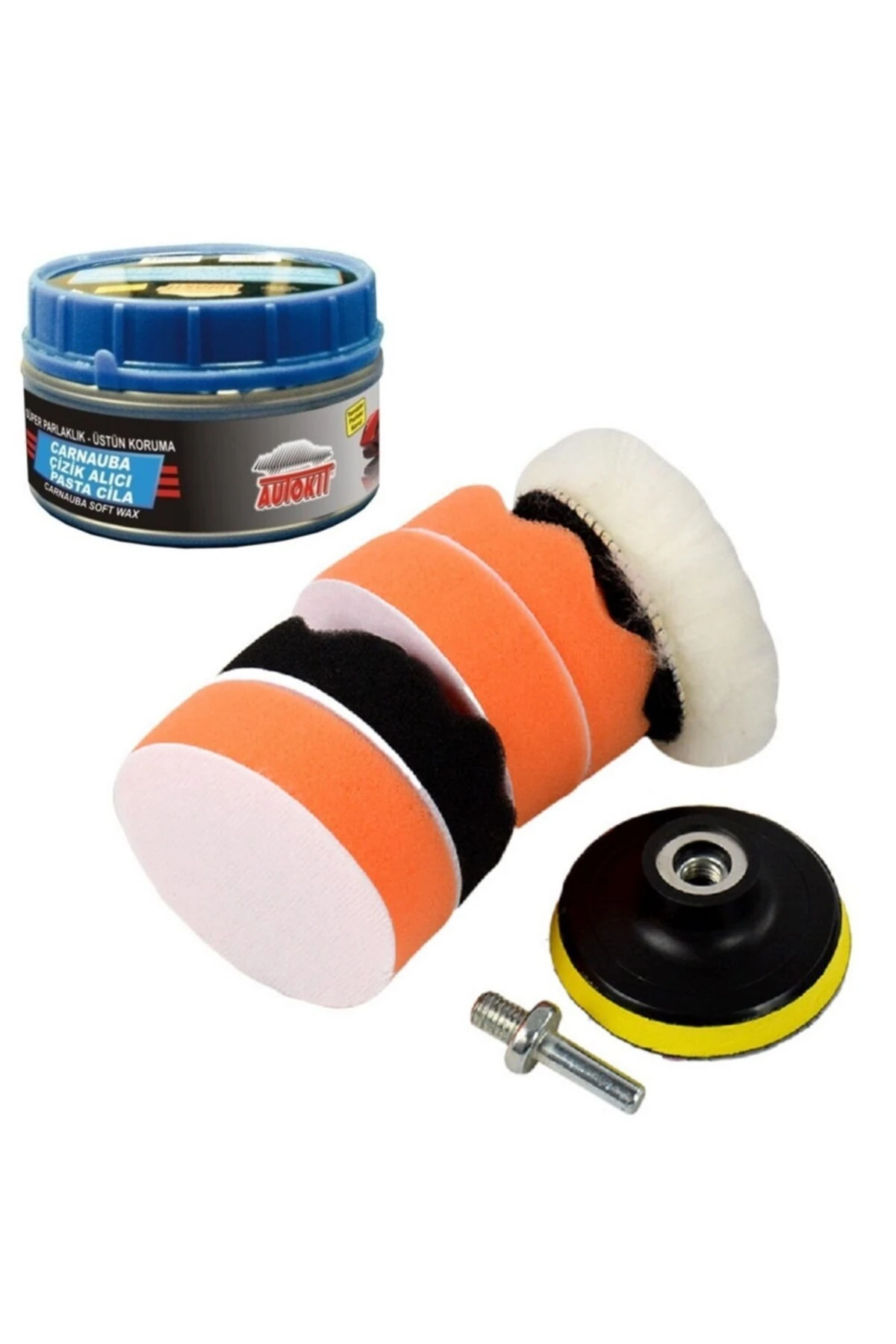 Oto Kaporta Boya Polisaj Seti + Pasta Cila Kir Çıkarma Araç Temizlik Seti