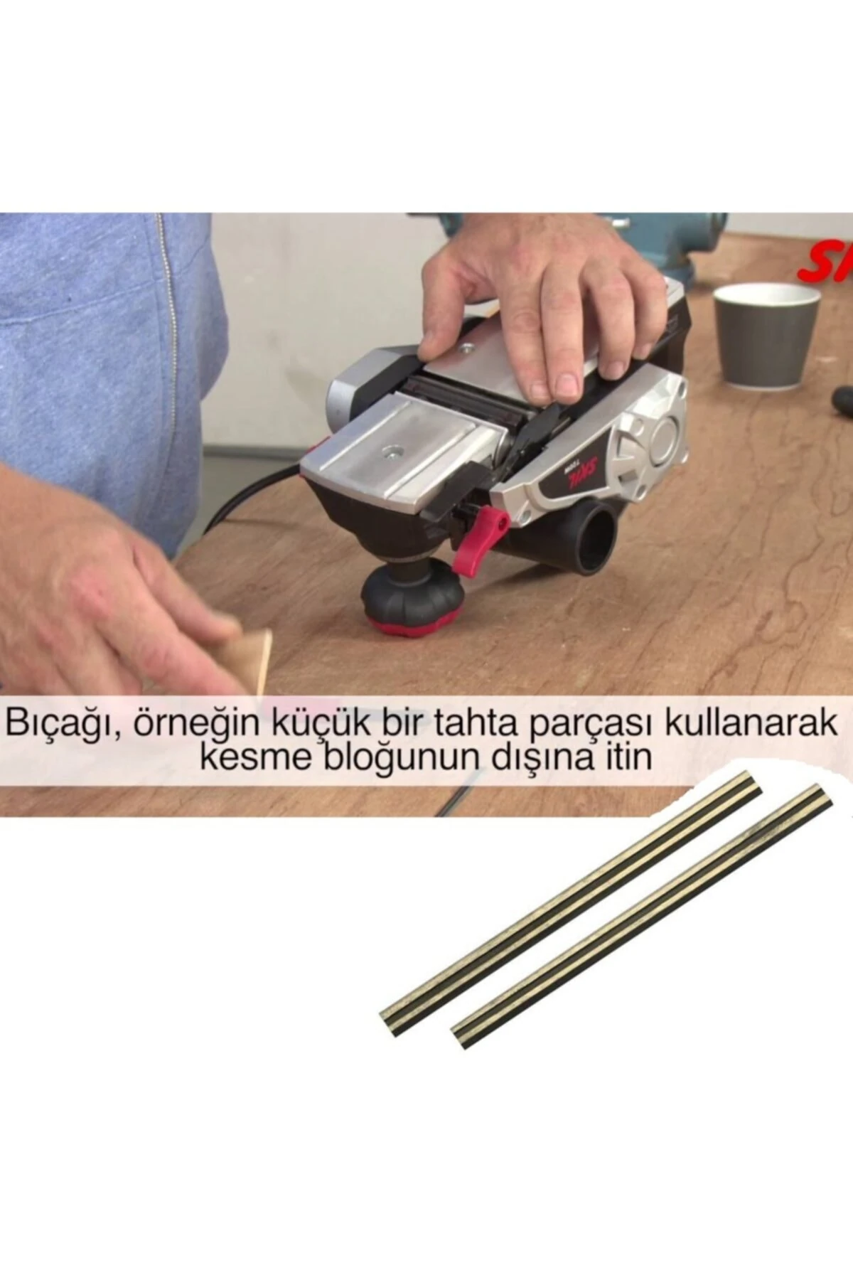 Einhell Tc-pl 750 Planer Bıçak Seti Ahşap Elektrikli El Planyası Rende İçin