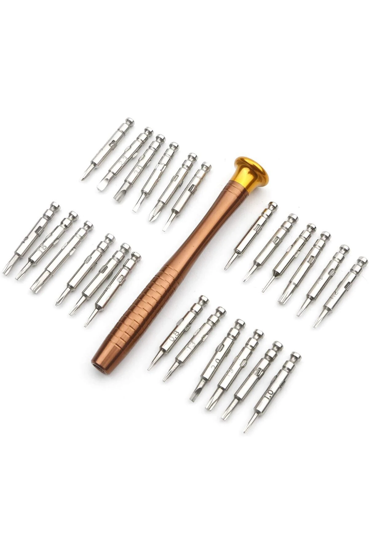 hassas mekanik tornavida seti 25 parça cep telefonu gözlük PC Laptop tamir seti kılıflı