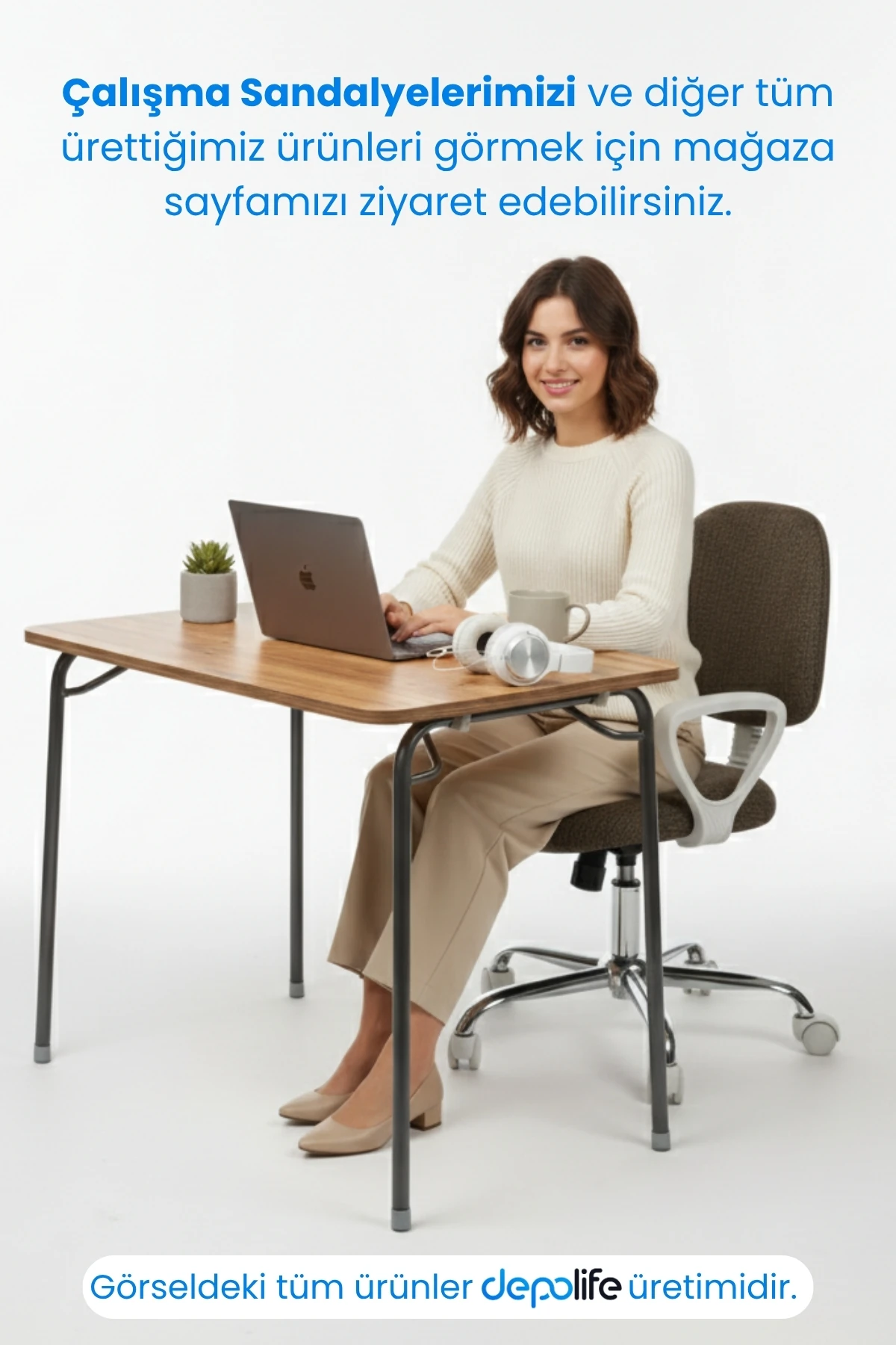 Pratik Katlanır Ayak Mutfak Yemek Masası Balkon Ders Çalışma Piknik Masa 60x90cm Ceviz