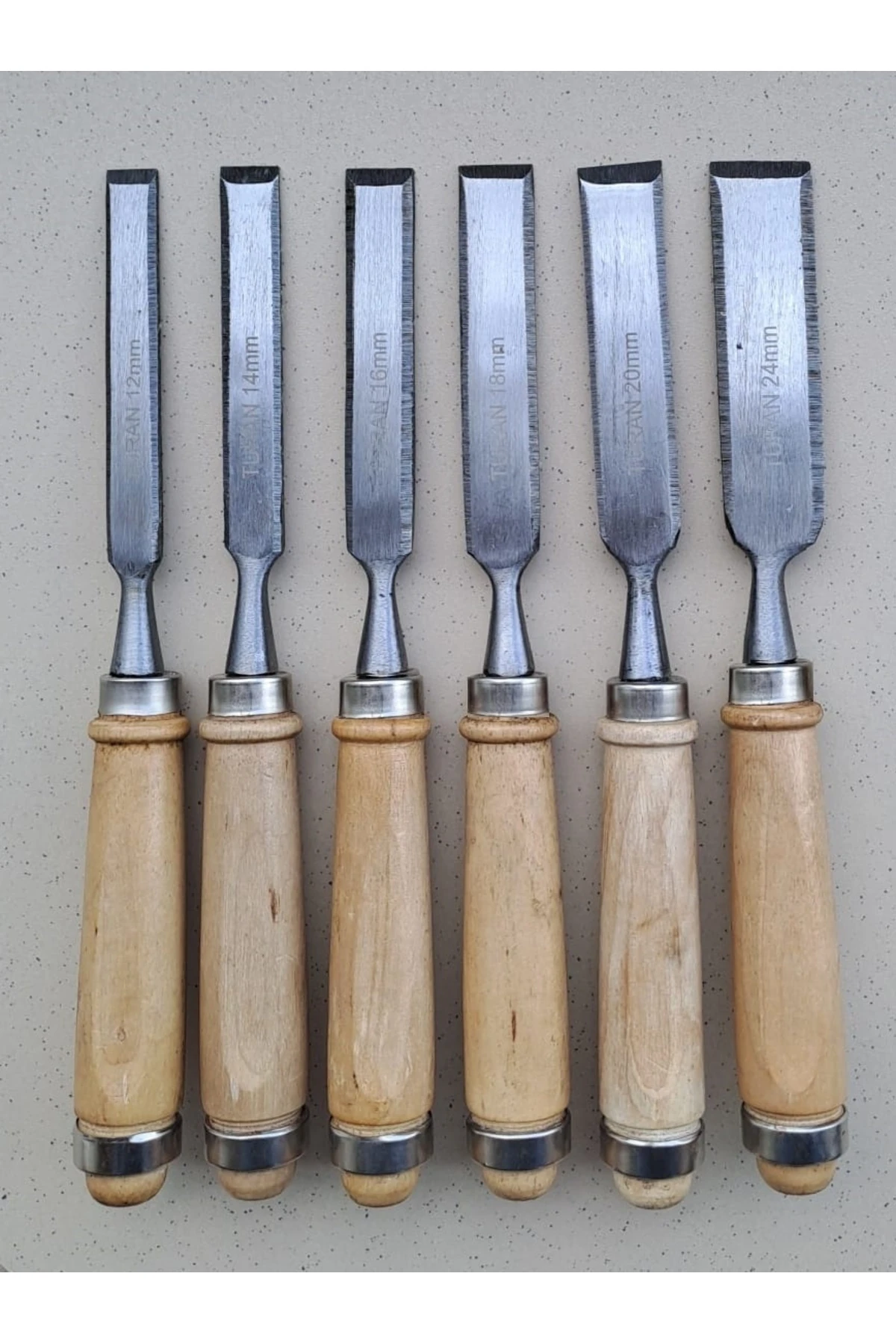 Ahşap Keski Seti 6lı Iskarpela Keskin Vanadiyum çelik Ahşap oyma Alet Takımı Ahşap Saplı Ergonomik