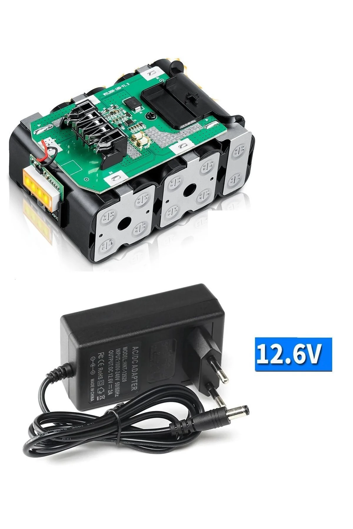 Şarjlı Matkap Için Şarj Adaptörü 18v 21v Li-on Pil Şarj 5.0 mh 4.0 Mah Üniversal 18650 pil için