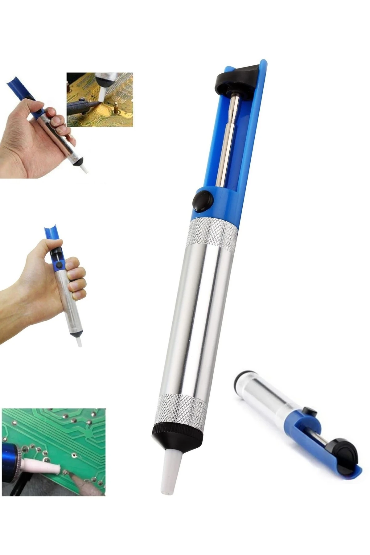 60w Kalem Havya Sehpası Makaralı Lehim Pastası Gargaburun Elektronikci Lehim Pompası zımpara Seti