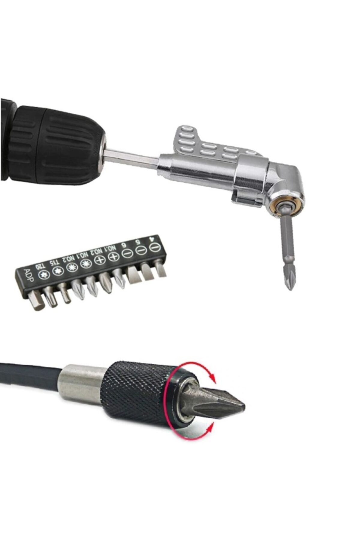 Matkap Için Vidalama Uç Seti Altıgen Hex Köşe Kör Vidalama Aparatı Hızlı Bits Değiştirme Adaptörü