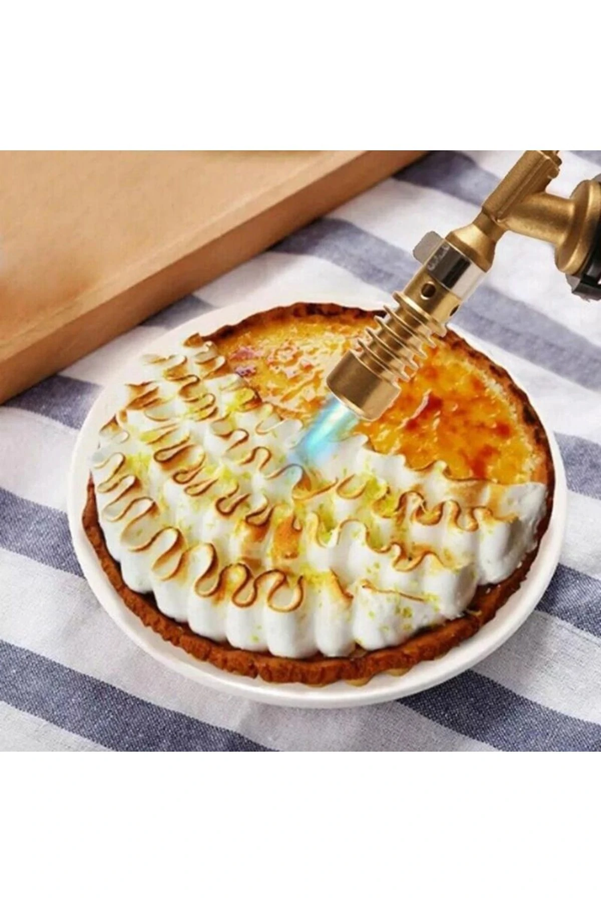 Brülör Kafa Gaz Ocağı Yüksek Alev Tabancası Torch Kafası Tamirci Kaynak Kamp Barbekü Şömine Yakma