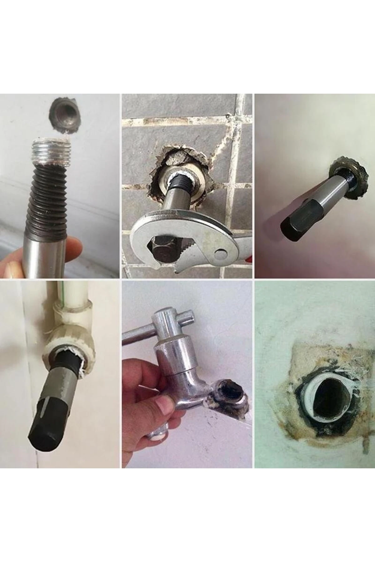 Kör Vida Çıkartıcı Matkap Ucu Kılavuz Seti 6 Parça Hasarlı Kırık Vida Sökücü Klavuz Takımı