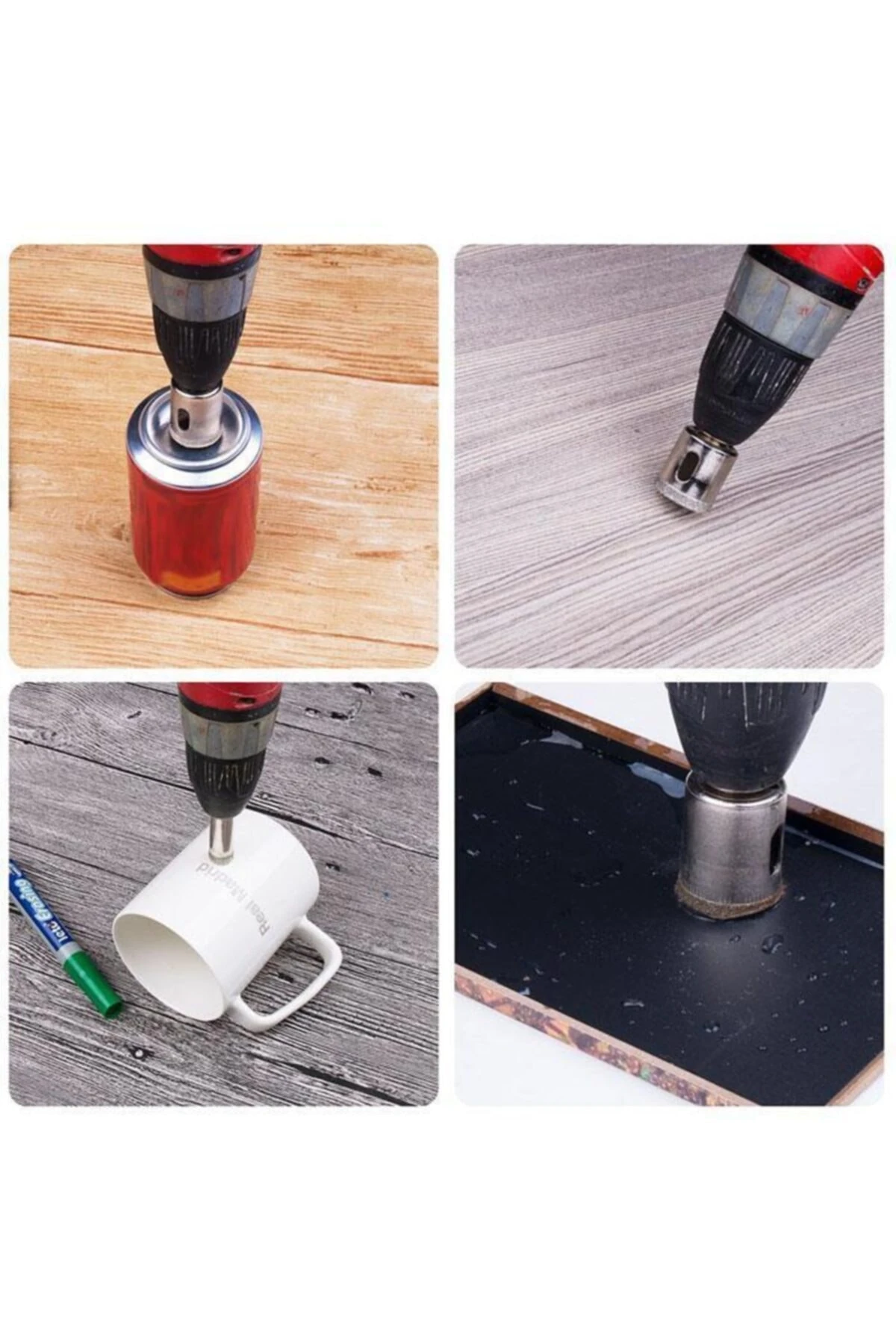 Cam Fayans Mermer Granit Delme Pancı Boru Tipi Elmas Karot Uç 20mm