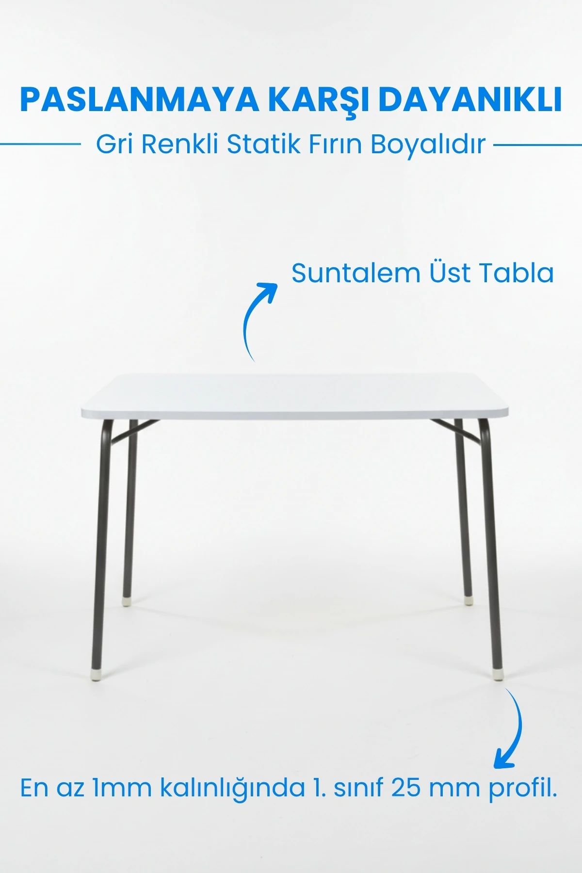 Katlanır Balkon Mutfak Piknik Ders Çalışma Masası 60x80 cm