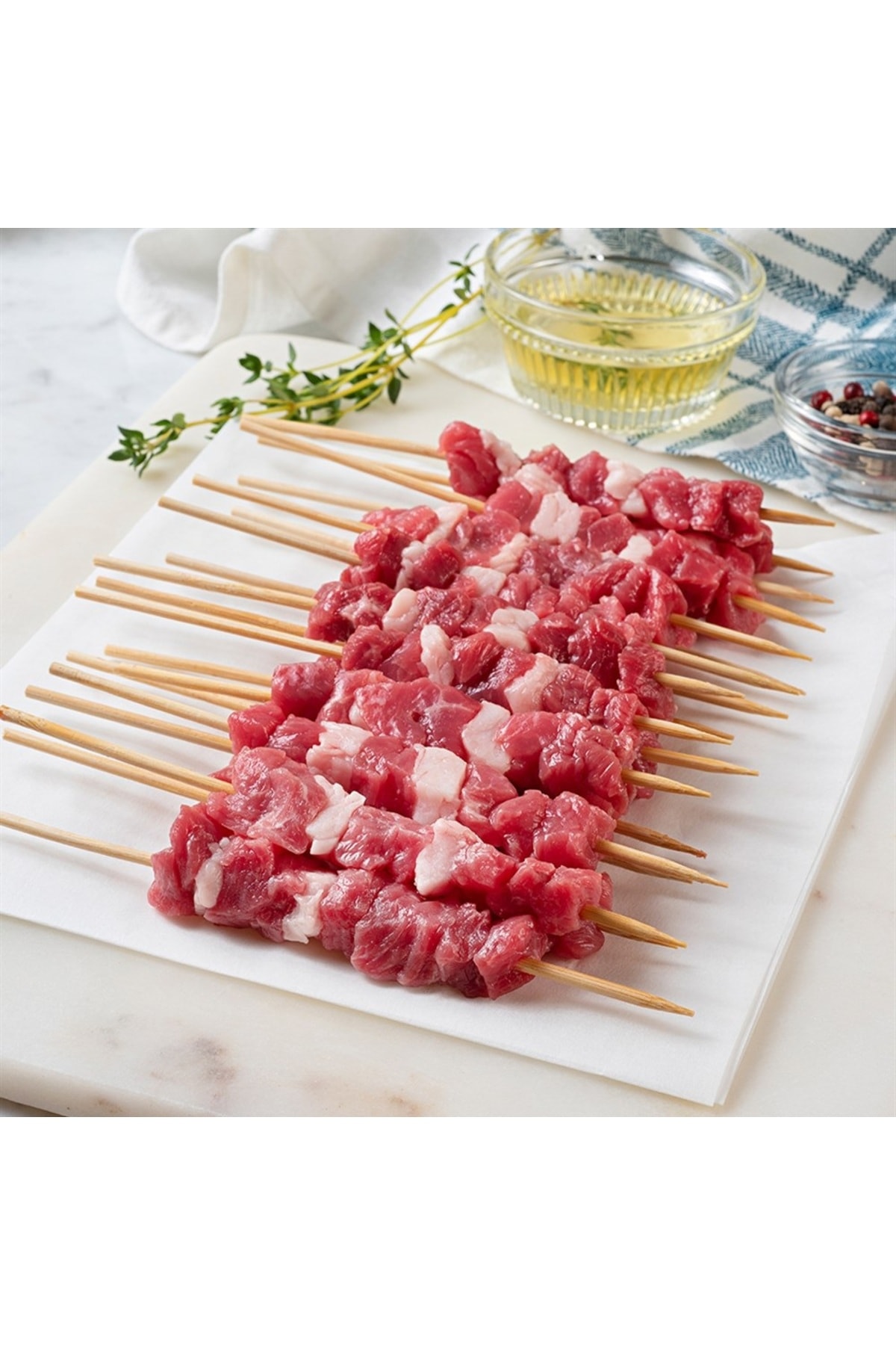 Bambu Çöp Şiş cubuğu 200 Adet mangal gril barbekü ızgara için ahşap bambudan şiş çubuk