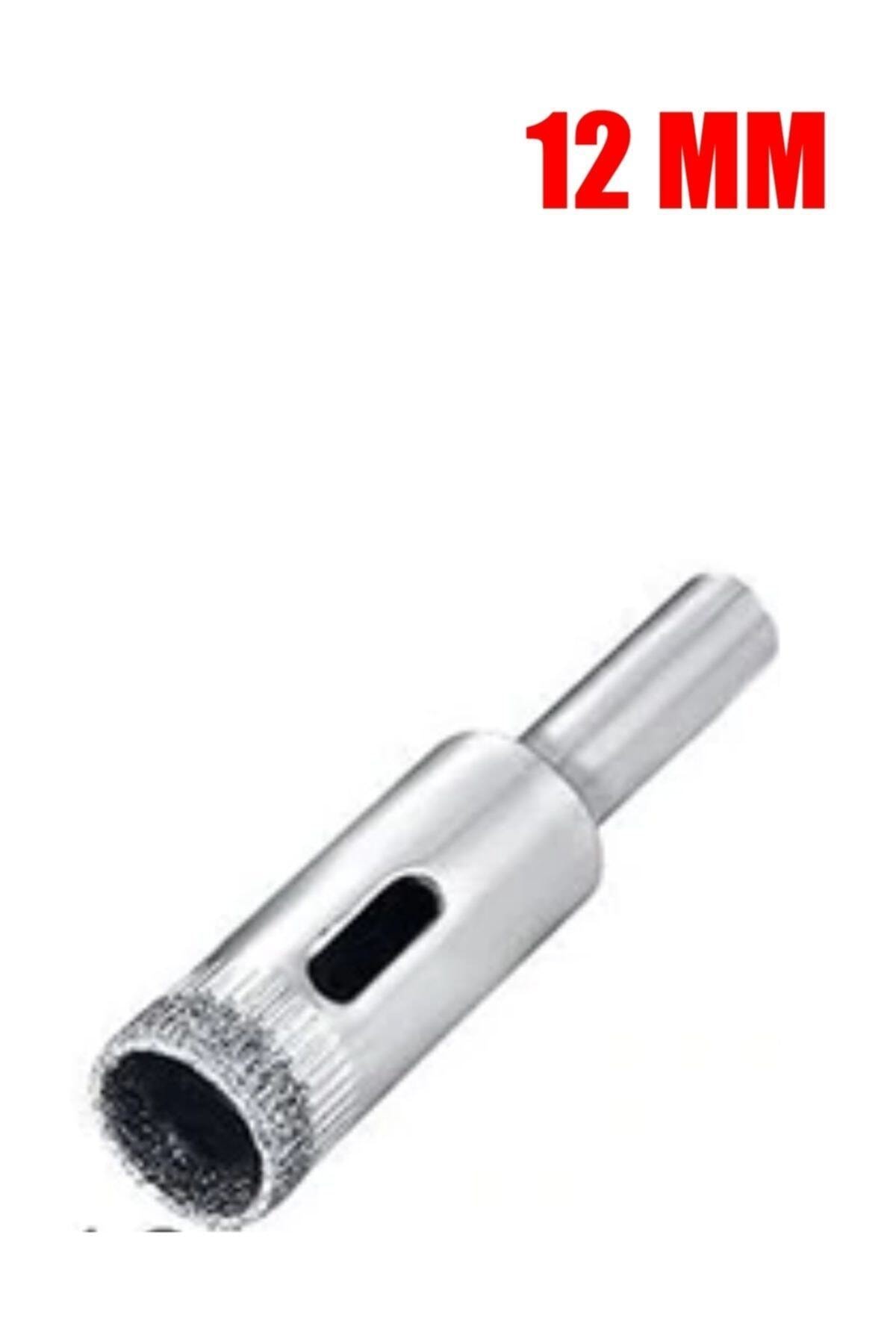 Cam Mermer Granit Fayans Delme Boru Tipi Elmas Uç 12 Mm