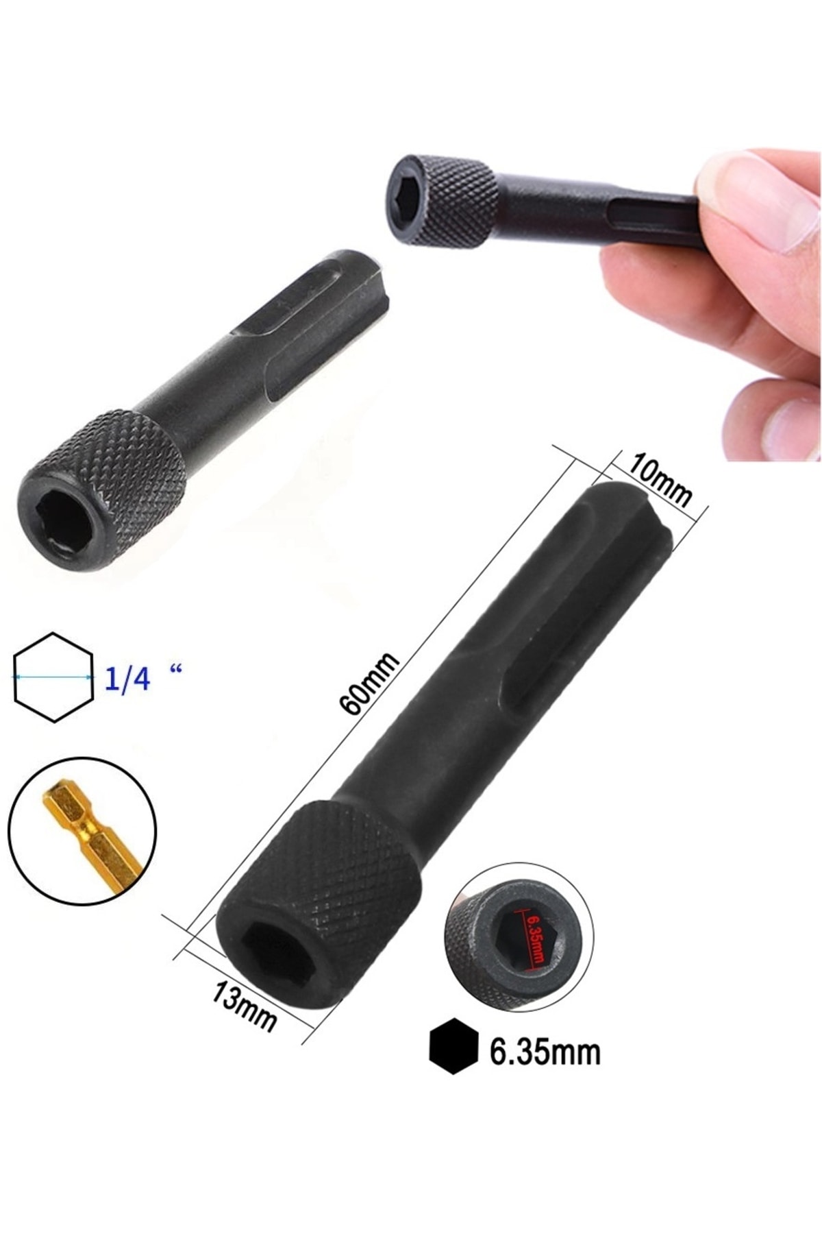 Beton Kırma Delme Için Sds Plus Hilti Ucu Ve Bits Adaptörlü Murc Ve Vidalama Bits Adaptör