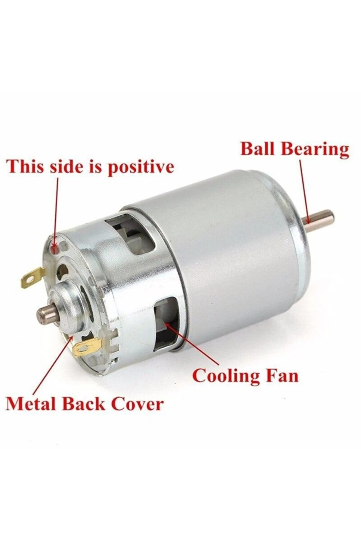 Rs 775 Dc Motor 14.4v 3000 Rpm Ve Elektronik Hız Kontrol Tetik Seti Cnc Uygulama Proje Ödev