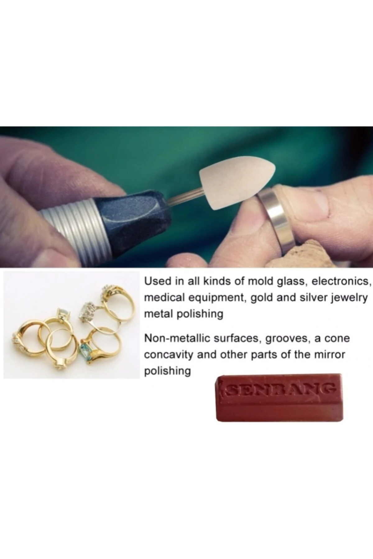 Kuyumcu Altın Gümüş Mücevher Parlatma Polisaj Pastası Pirinç Parlatma Balmumu Macunu 100gr.