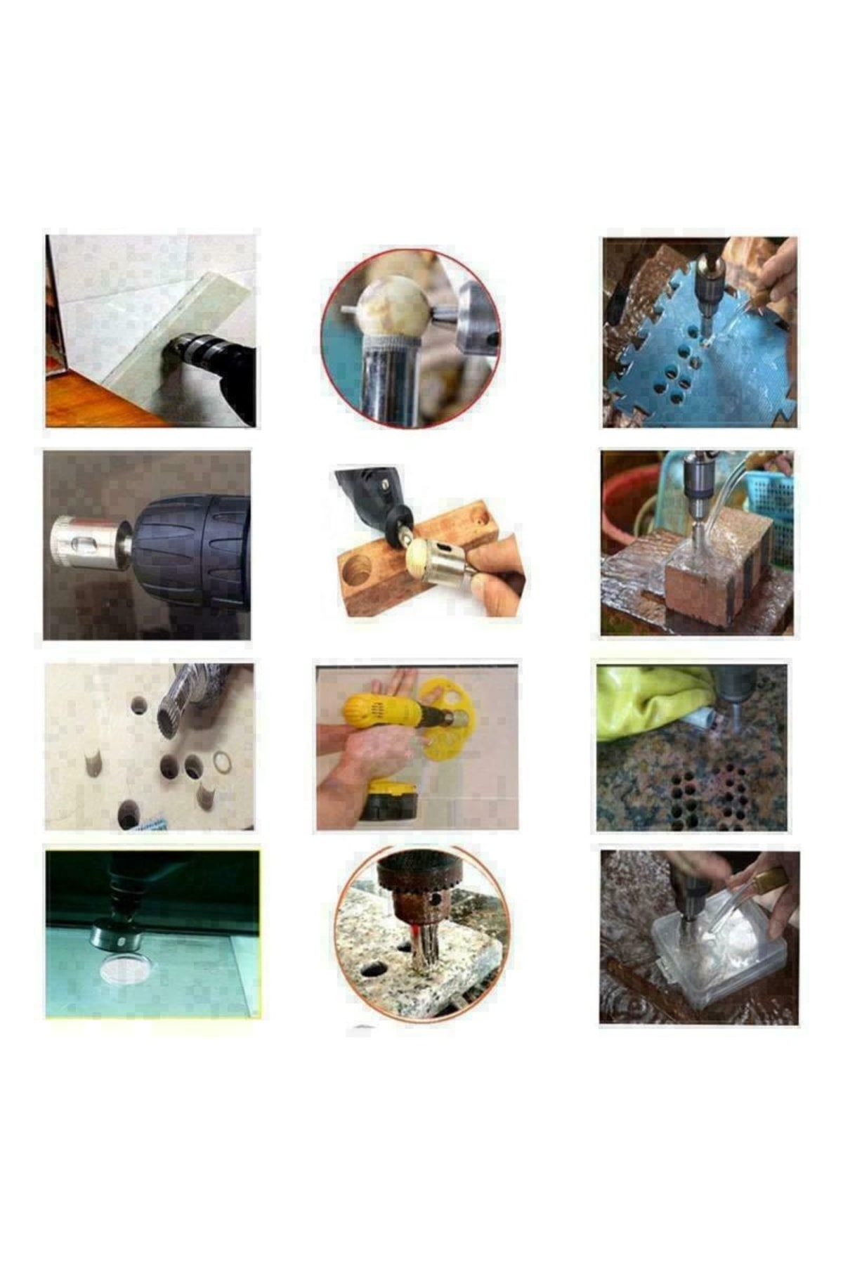 Cam Mermer Granit Delme Pancı 55mm Matkap Için Elmaslı Delik Karot