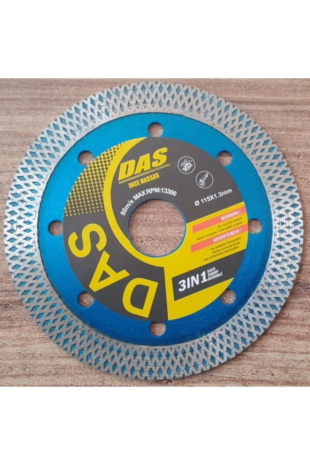 115mm Das Pro Mermer Fayans Seramik Için Örgülü Elmaslı Kesici Disk