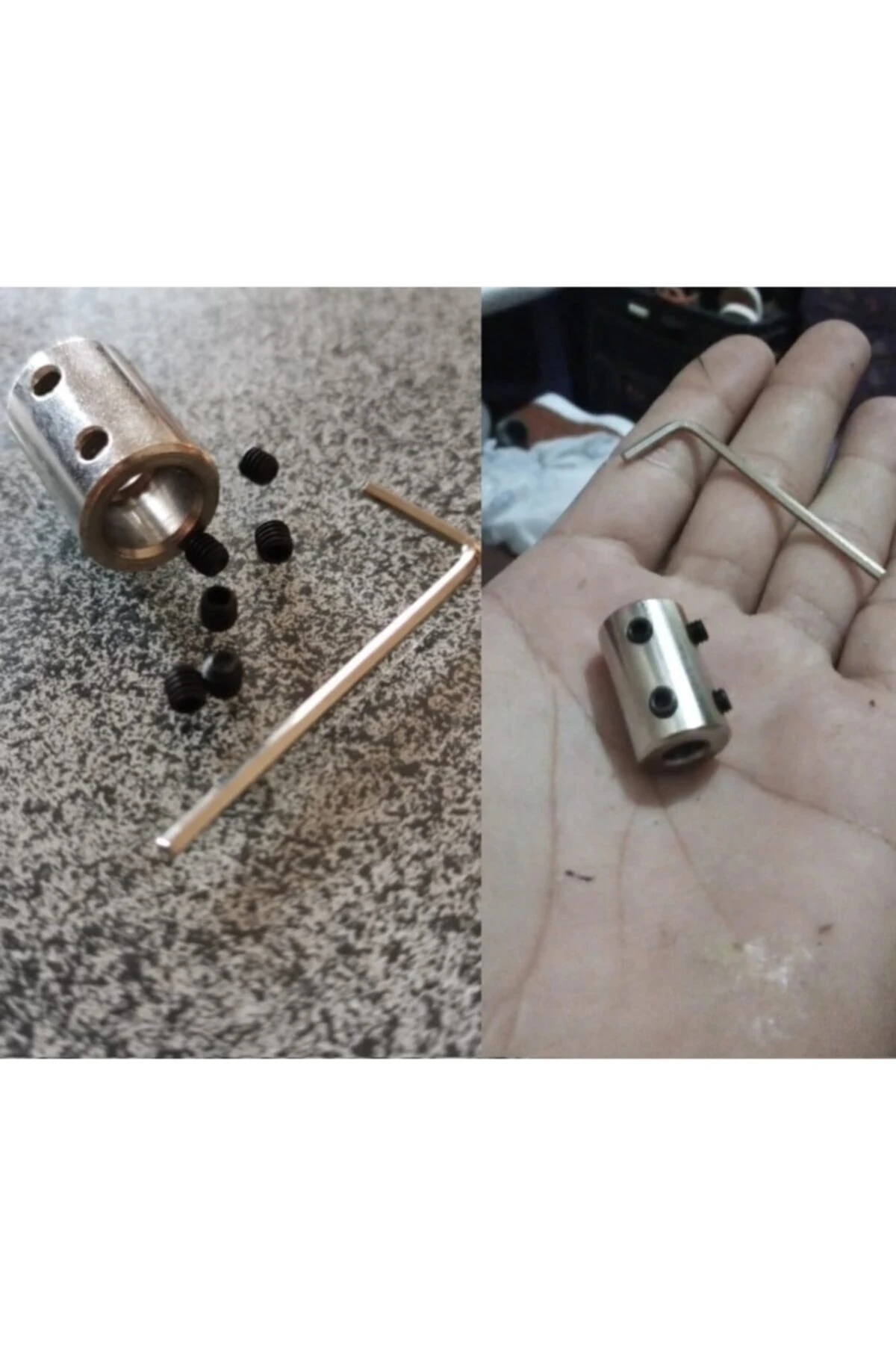 Cnc Motor Şaftı Çoğaltıcı 5-8mm 6-8mm 8-8mm Şaft Kaplini 3lü Bağlantı Elemanı Okul Proje Uygulama