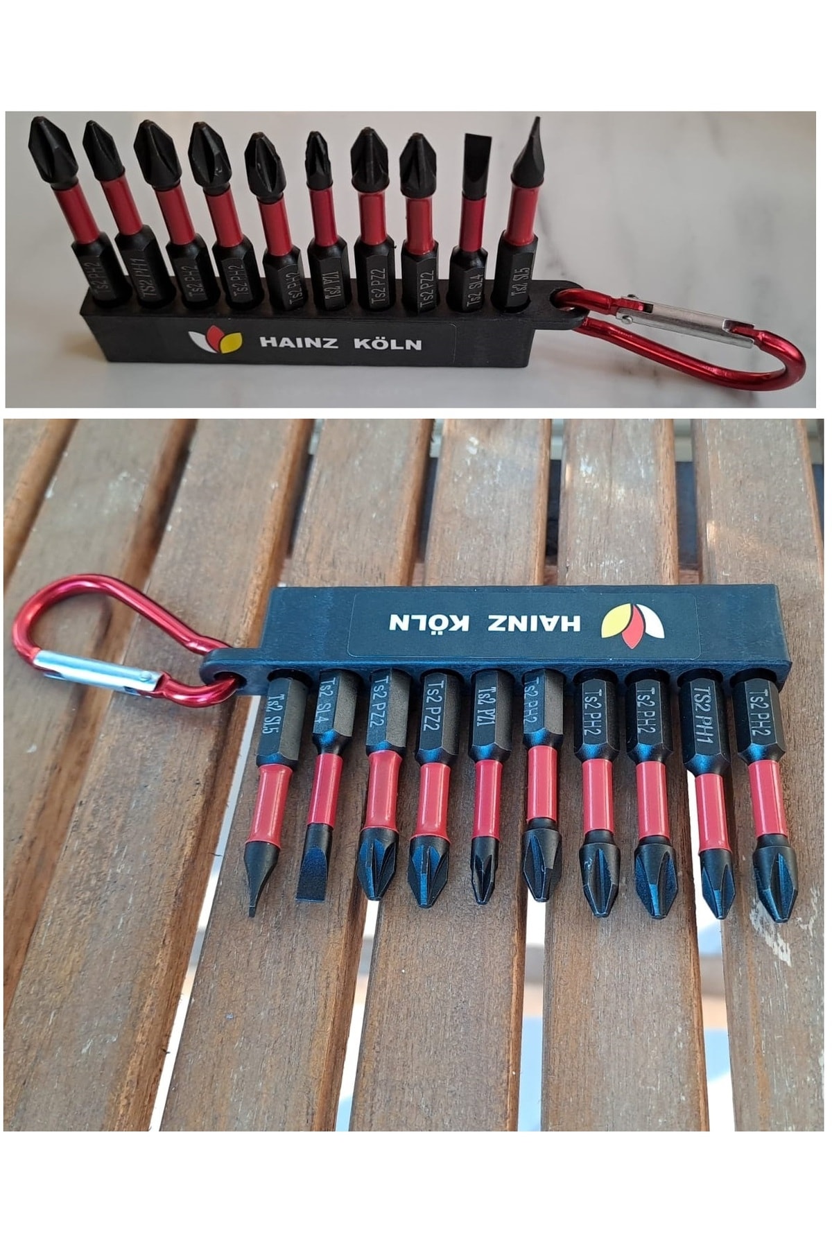 Bits Uç Matkap Ucu Tornavida Ucu Vidalama Ucu Yıldız Profesyonel 10 Lu Ph2 Pz2 Anahtarlıklı