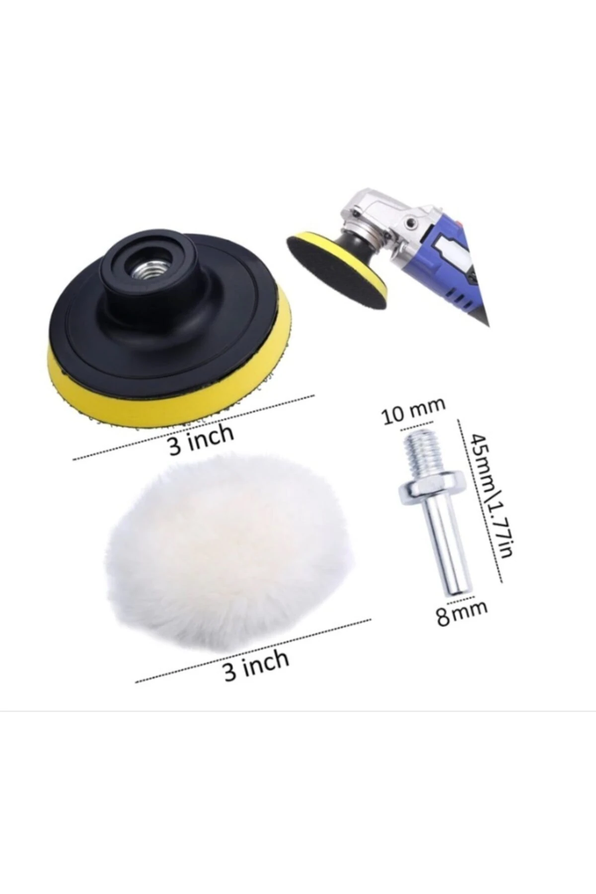 Oto Kaporta Boya Polisaj Seti + Pasta Cila Kir Çıkarma Araç Temizlik Seti