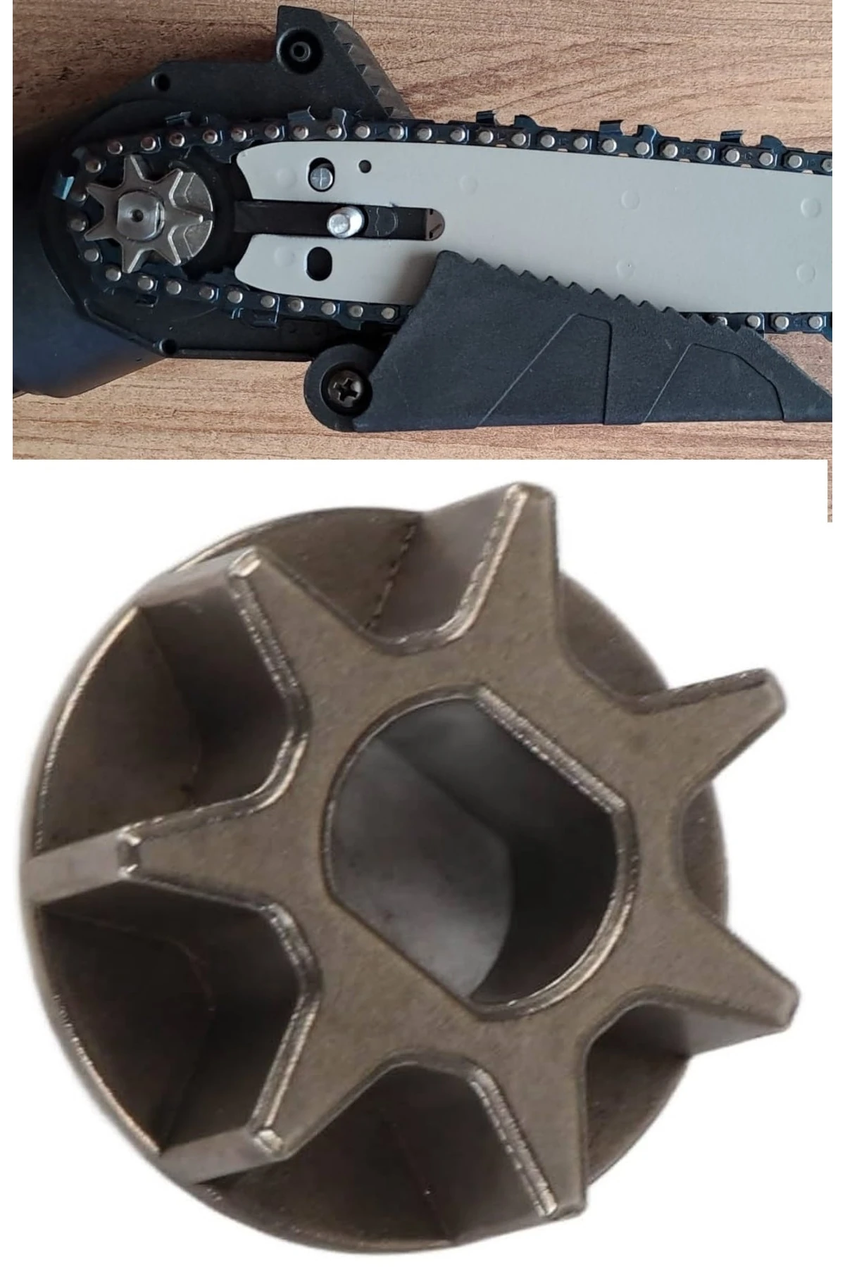 Şarjlı akülü Zincirli Testere için 1/4 Zincir dişlisi Yedek Parça Ahşap kesme Makinesi zincir dişli