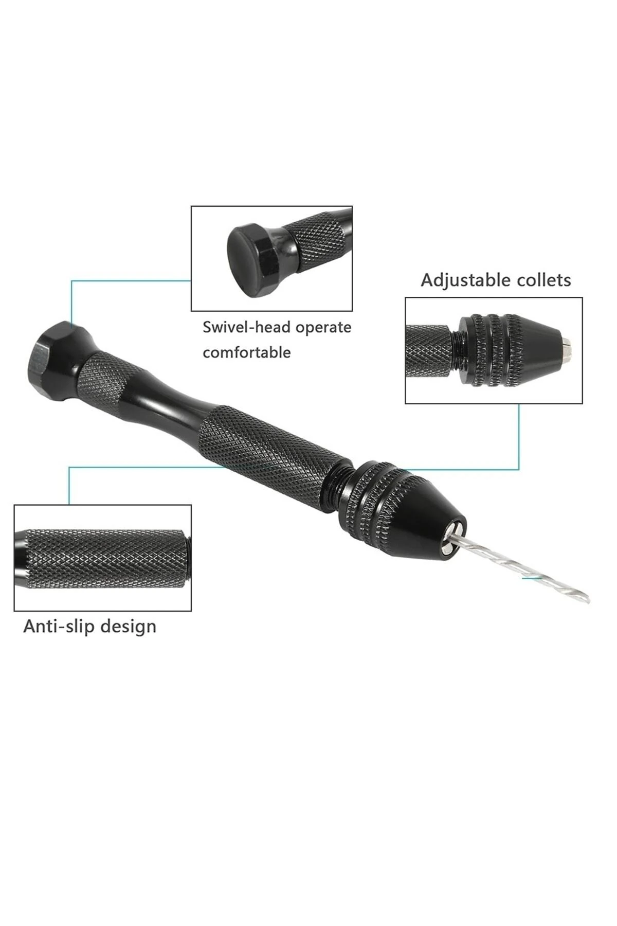 El Matkabı Pim Mengenesi Boncuk Saatçi El Mengenesi Hassas Takı Elektronikçi Mekanik Delme Aleti