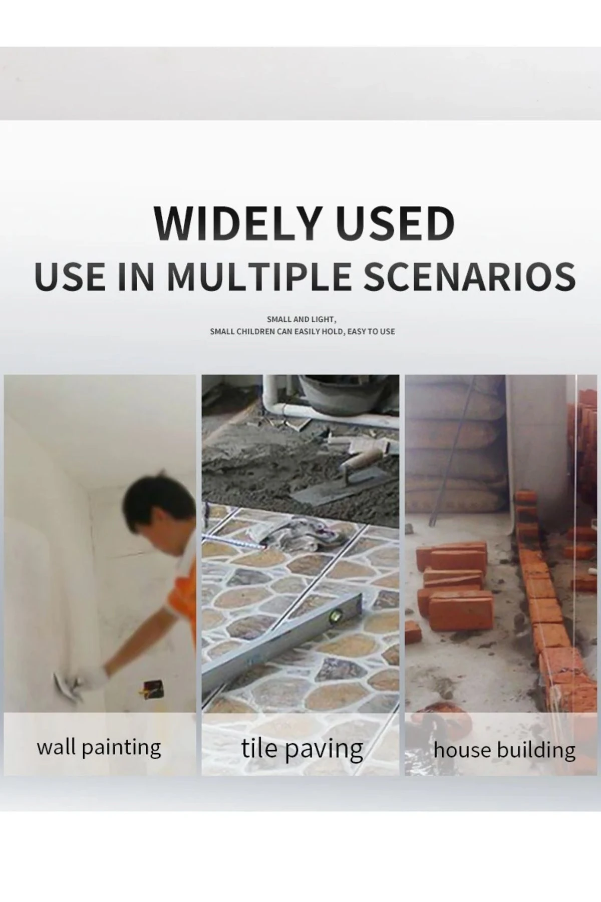 Çelik Alçı Kaleterasit Malası Ahşap Sap Sıyırma Düzeltme Sıvacı Harç Alçıpan Sonlama Malası 24 Cm