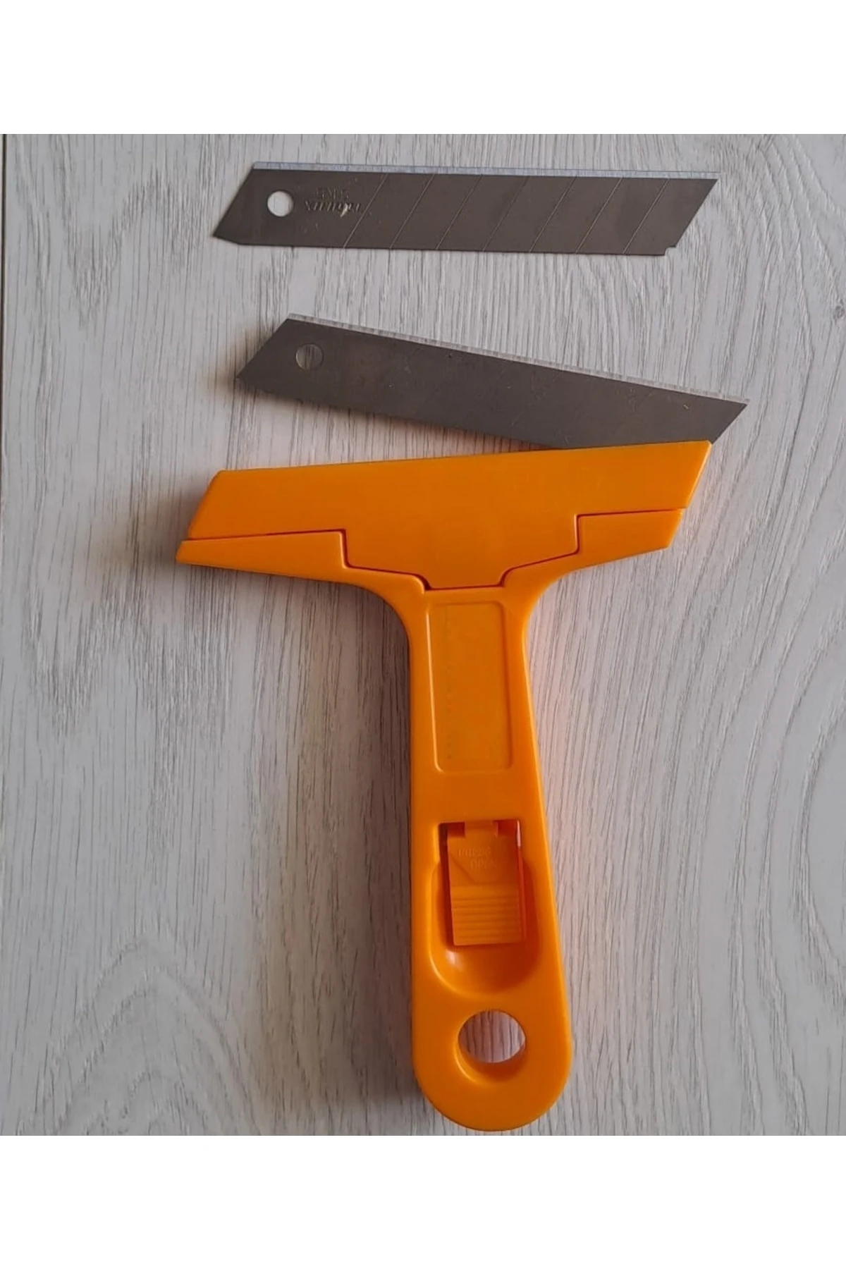 Cam Kazıma Bıçağı 10cm Kalıntı Temizleme Sıyırma Profesyonel 12 Yedek Bıçaklı