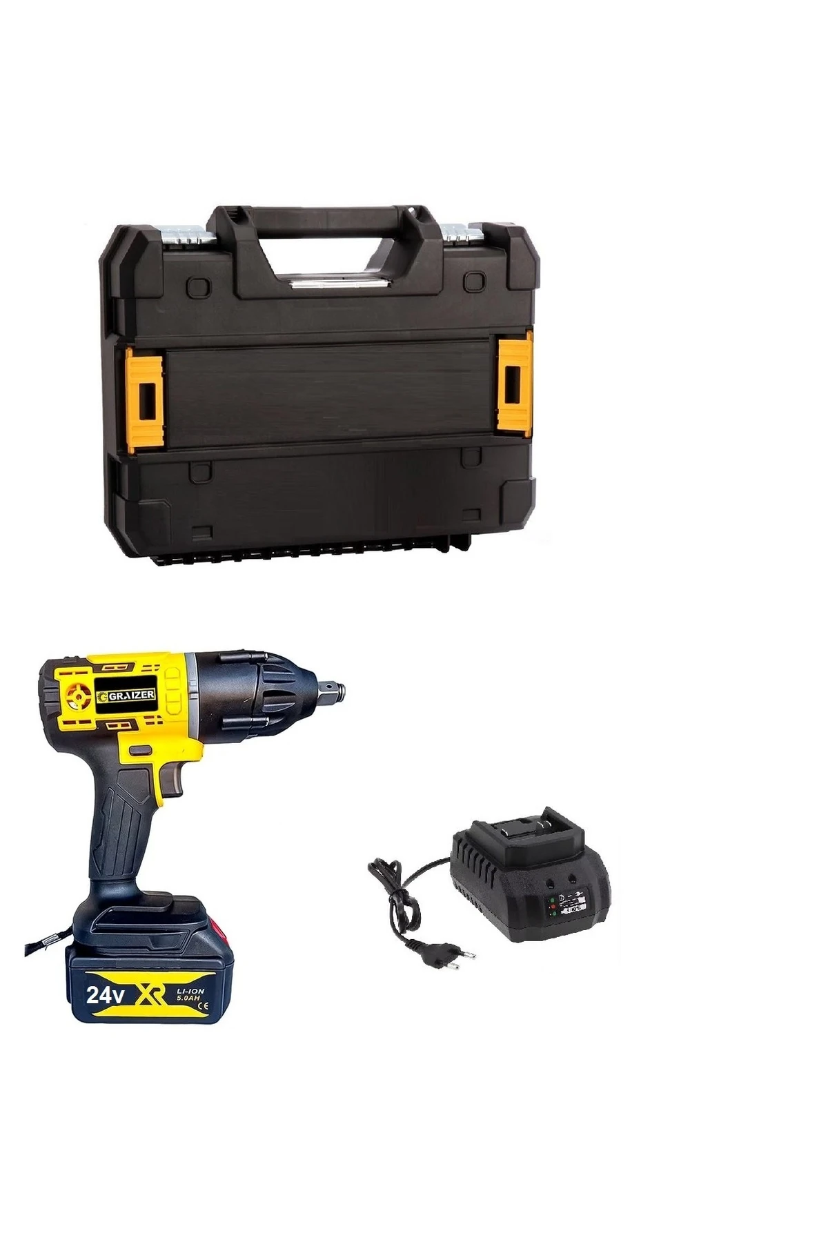 Şarjlı Darbeli Bijon Matkap Vidalama  Makine 1Akü 1Şarj Çanta seti