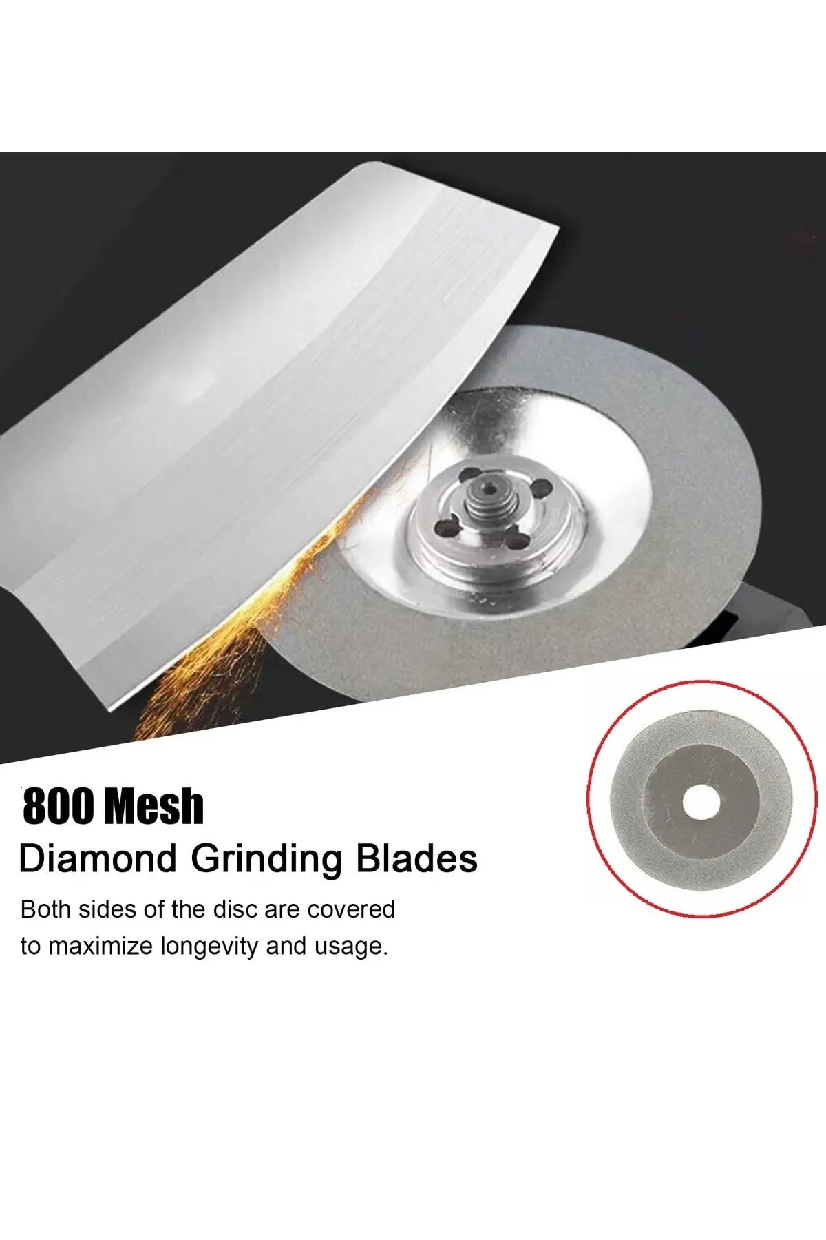 Bıçak Satır Makas Balta bileme diski 100mm Elmaslı eğeleme disk avuç taşlama spiral uyumlu disk