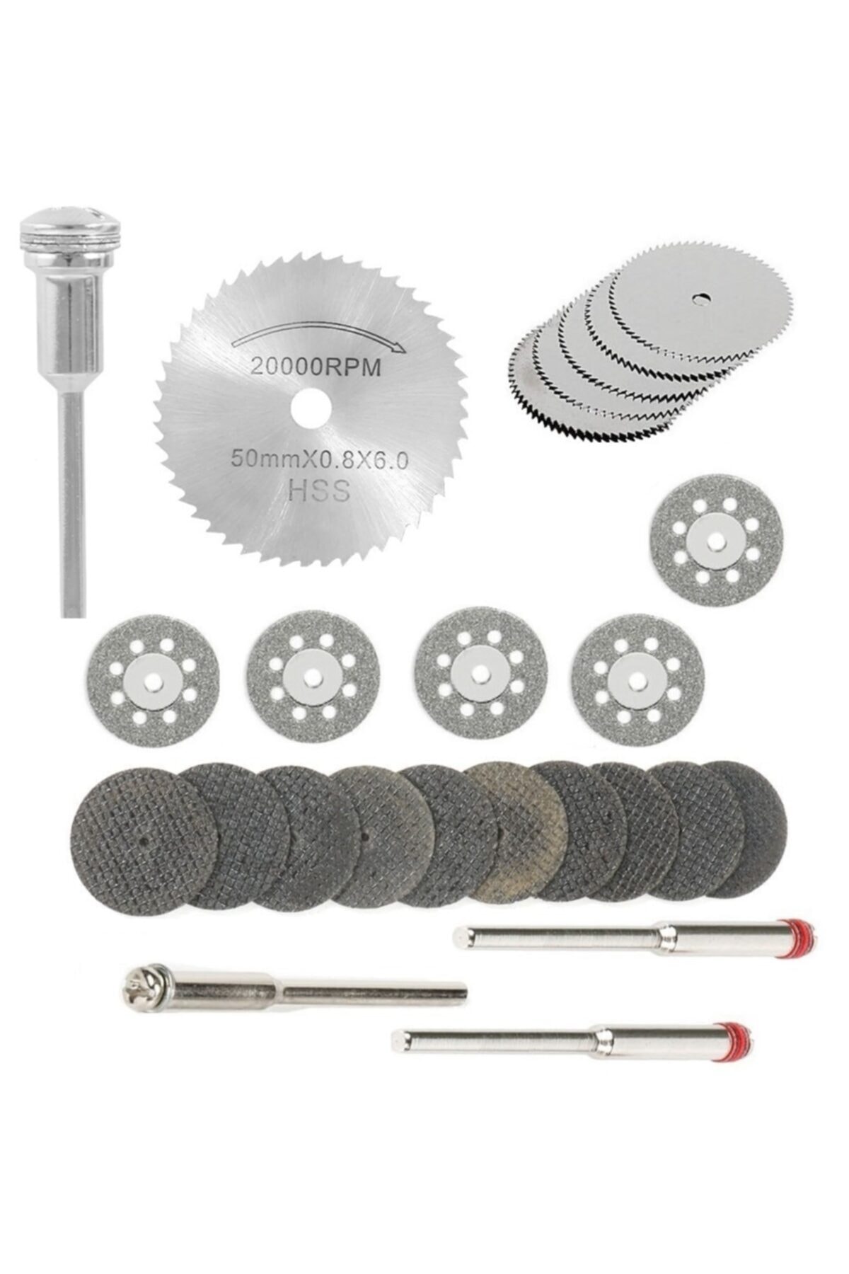 Mini Grinder Vız Vız Için Kesici Aksesuar Seti Ahşap Metal Plastik Cam Kesme Mini Disk