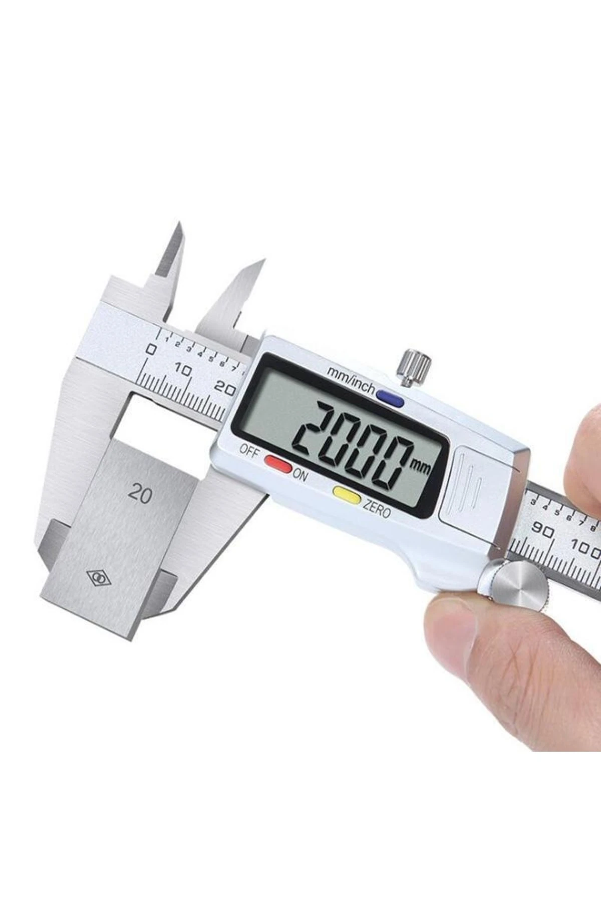 Dijital Çelik Kumpas 0,01mm Hassa Kompratör Elektronik Matal Kumpas Çift Hane