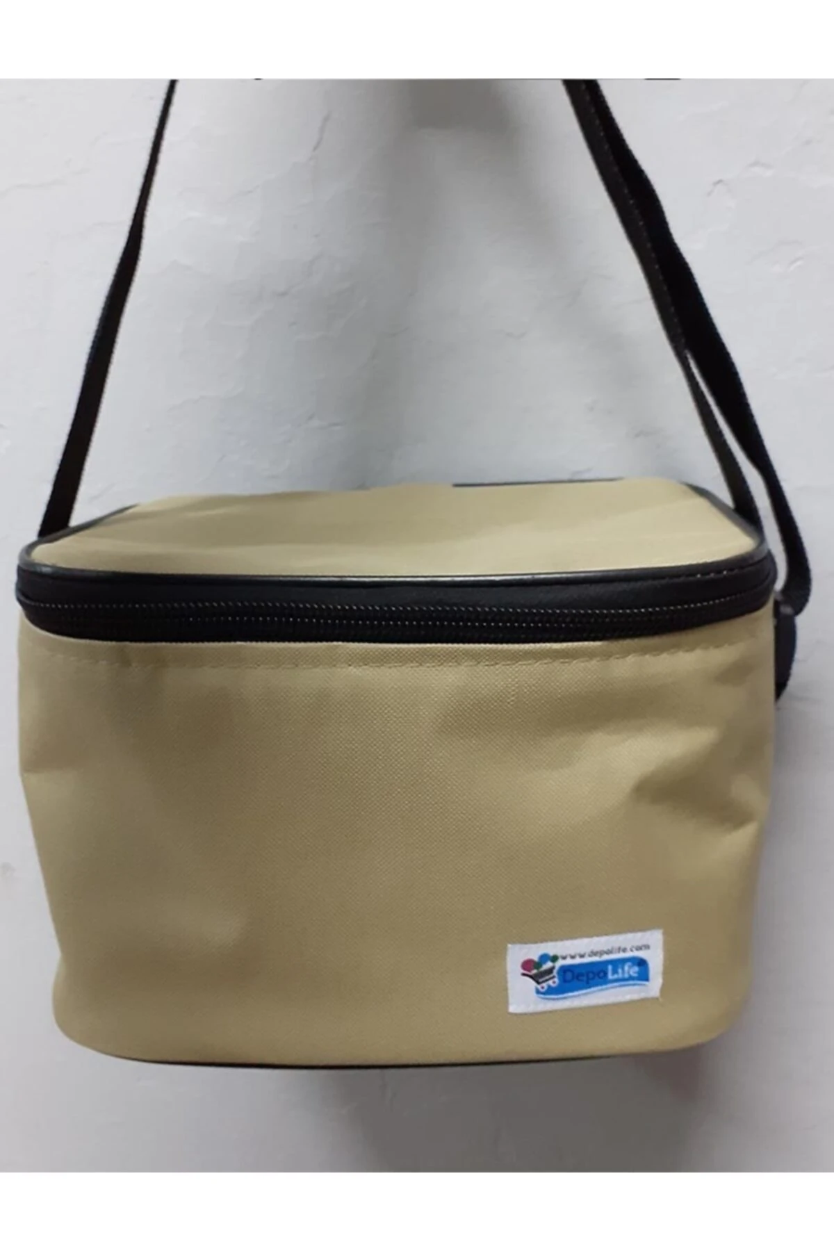 Termos Çanta 4 Litre Omuz Askılı Fermuarlı Piknik Plaj Korumalı Çanta Özel Astarlı Krem