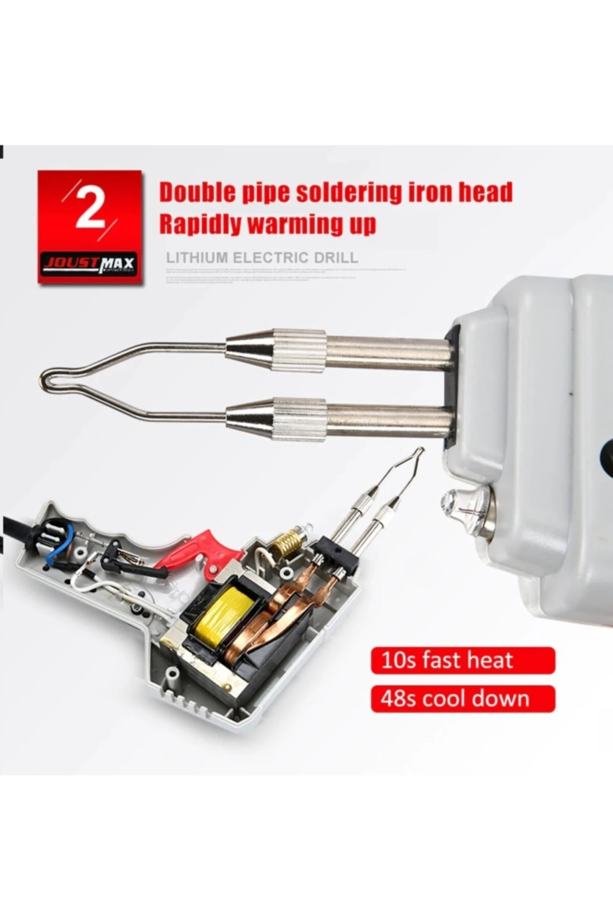 Çantalı 100w Tabanca Havya Seti Lehim Makinası Pompa Pasta Zımpara Yedekli Bakır Sargı Professional