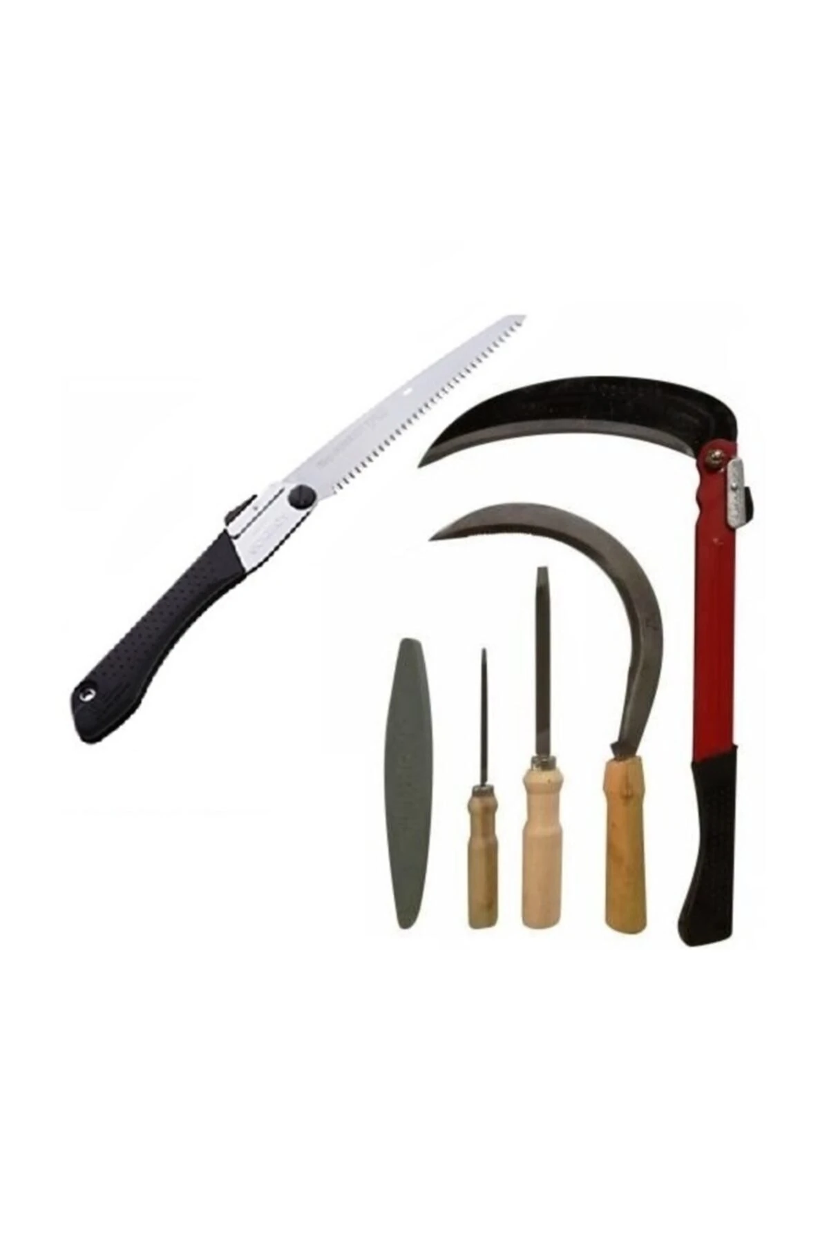 Orak Tırpan Bağ Testeresi Katlanır Ağaç Dal Kesme Budama Testeresi Ot Kesme Orağı Ot Tırpanı