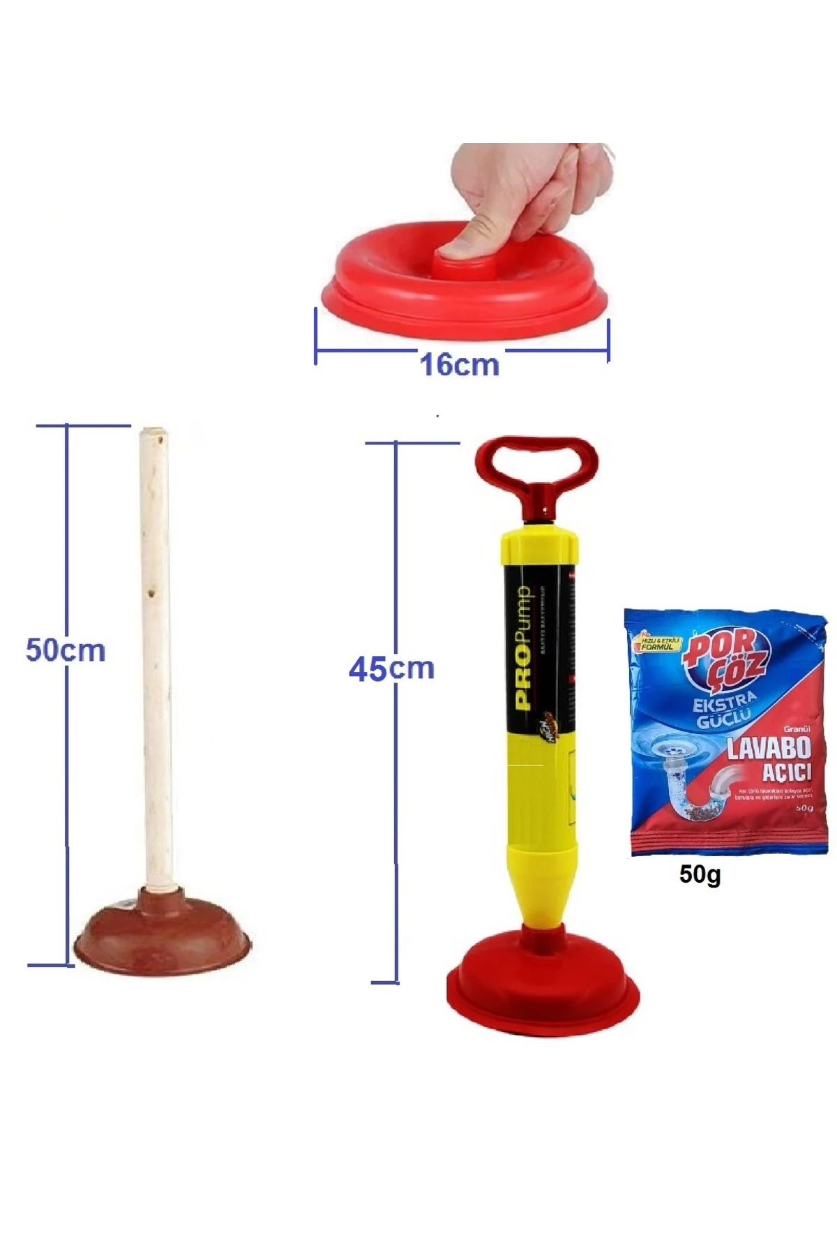 Klozet sifon Banyo evye vakum pompası kaucuk başlık güçlü vakum pompa küvet tıkanık açma pompa 3lü