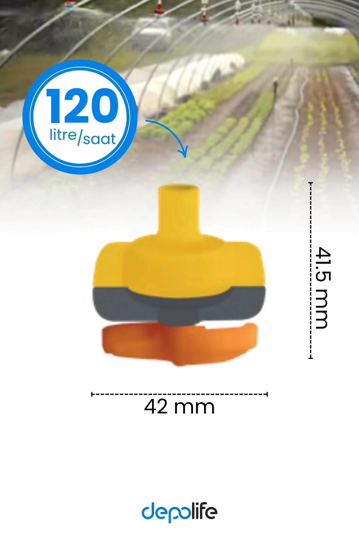 Sera Bahçe Tarla Mini Sprink Buharlama Sisleme Nozulu Hortum Sulama Seti