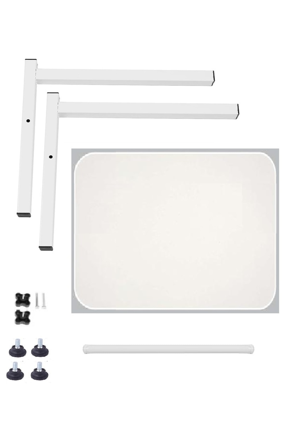 Akrobat Yan Sehpa Notebook Laptop Bilgisayar Masası Yükseklik Ayarlı Beyaz