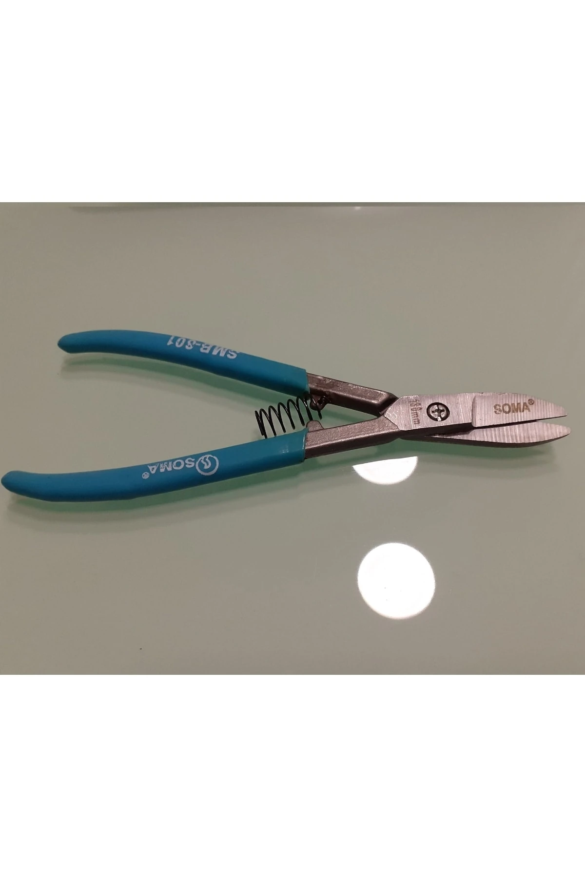 Kuyumcu Makası Soma Smb-801 Hassas Teneke Saç Kesme Makası Yaylı 18mm