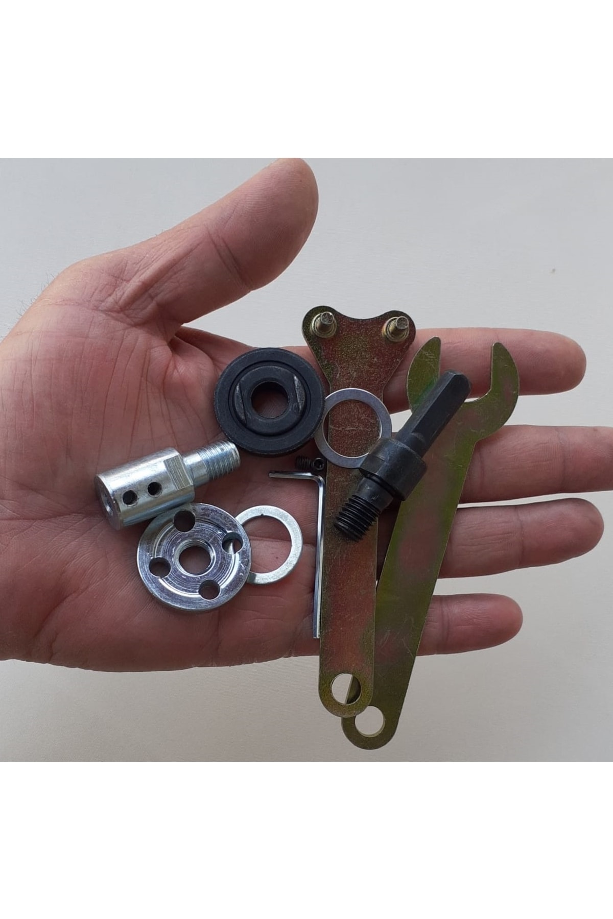 8mm Motor Kaplini Ve Matkap Için 2li Disk Bağlama Adaptör Aparat Seti Okul Proje Ödev Uygulama Arge